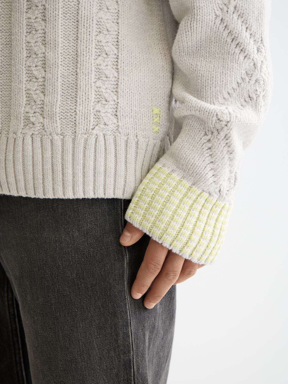 Scotch & Soda V-neck pullover knitwear in a cozy, stylish design displayed on a plain background.