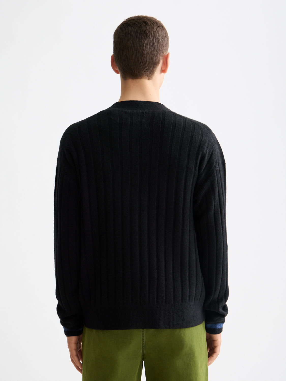 Cream knitted cardigan by Scotch & Soda, featuring a cozy knitwear design with a button-up front and ribbed cuffs.