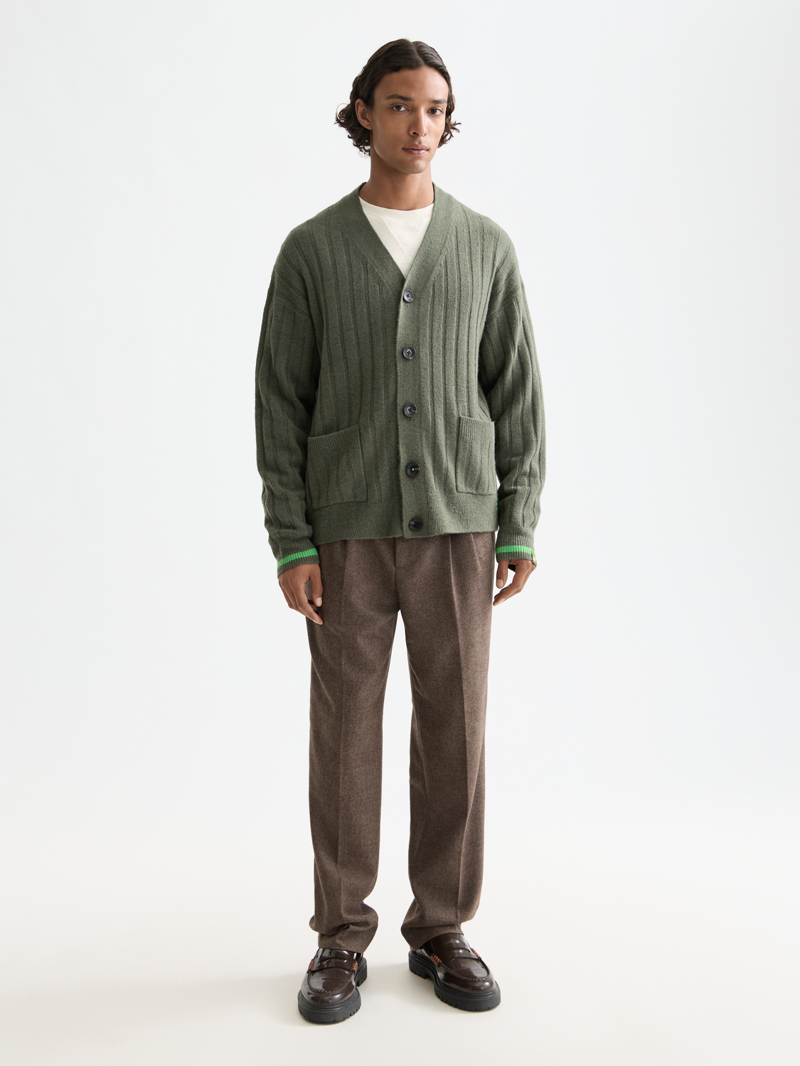 Scotch & Soda knitted cardigan in cozy knitwear style, featuring a classic design and textured fabric.