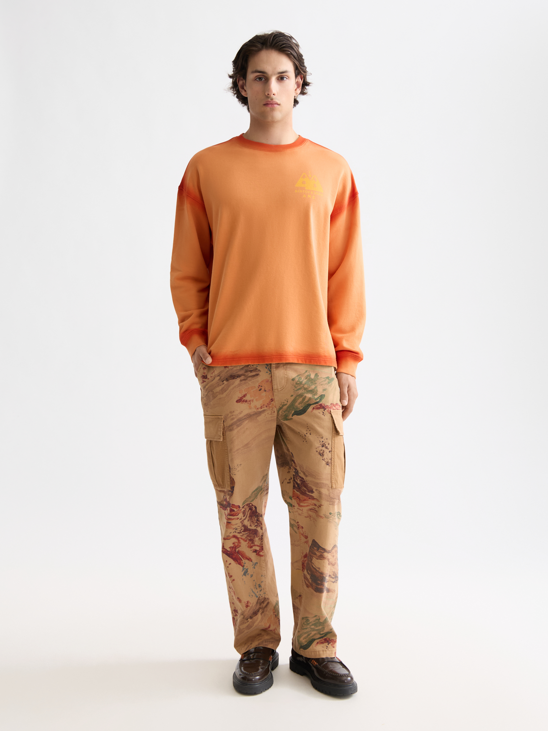 Scotch & SODA artwork sweatshirt featuring a printed design, cozy fit, and soft fabric, perfect for casual wear.