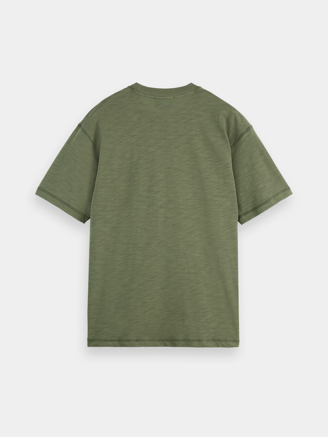 Black patchwork pocket T-shirt by Scotch & Soda, short sleeve design with contrasting fabric patches.