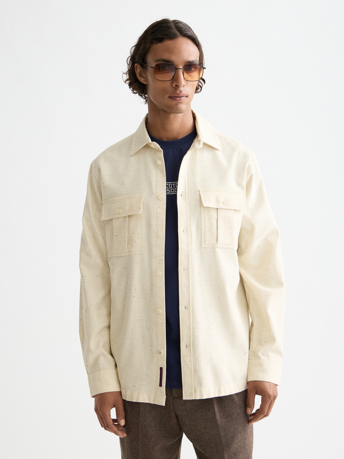 Melange shirt - Scotch & Soda NZ
