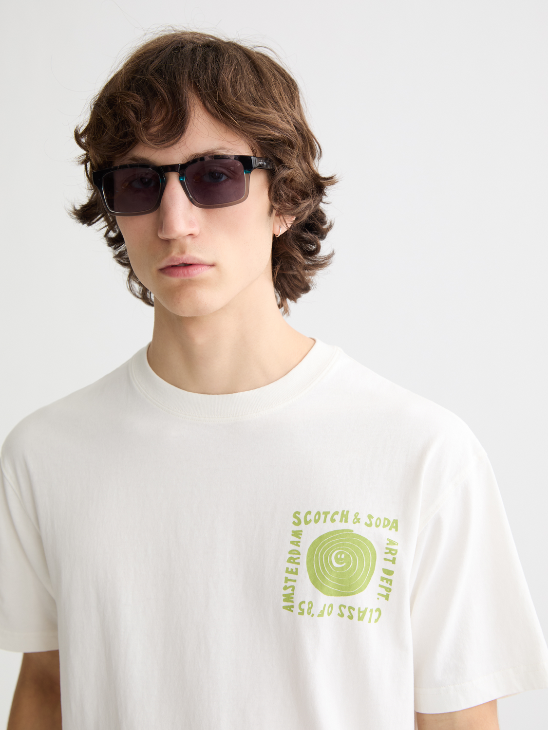 Washed artwork t-shirt - Scotch & Soda NZ