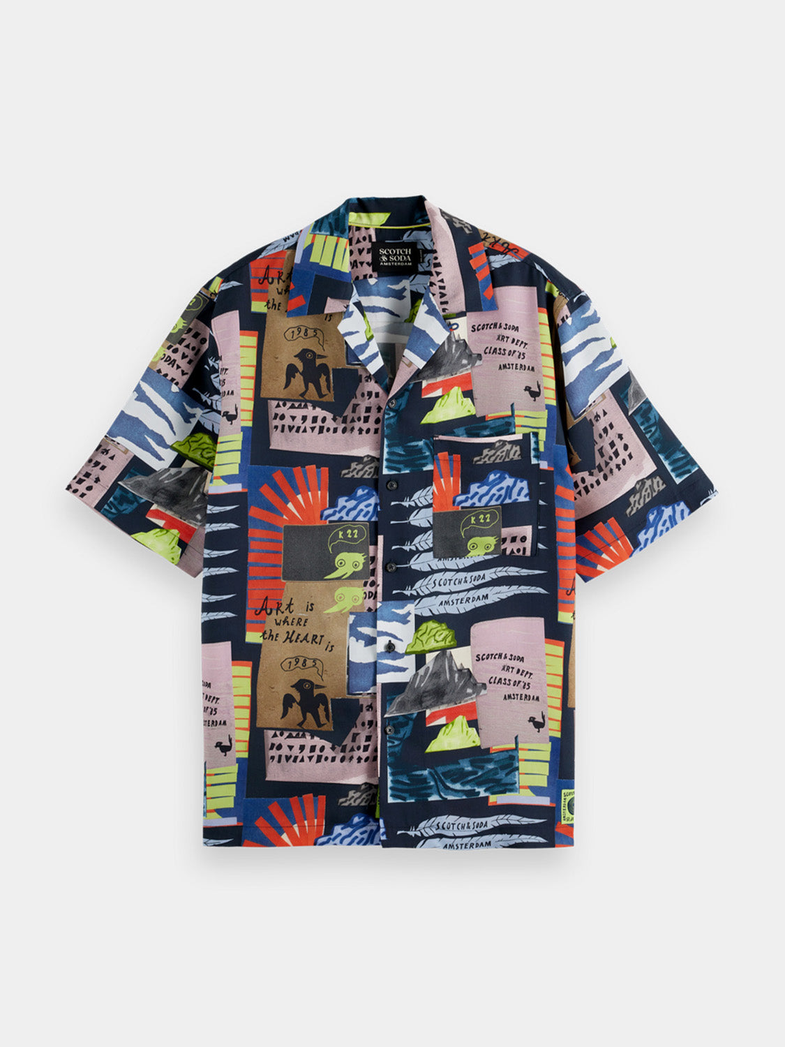 Printed short sleeved shirt - Scotch & Soda NZ
