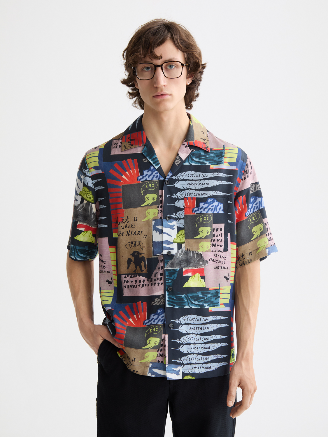Printed short sleeved shirt - Scotch & Soda NZ
