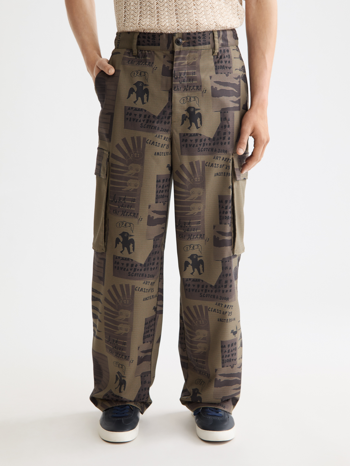 Printed cargo pants - Scotch & Soda NZ