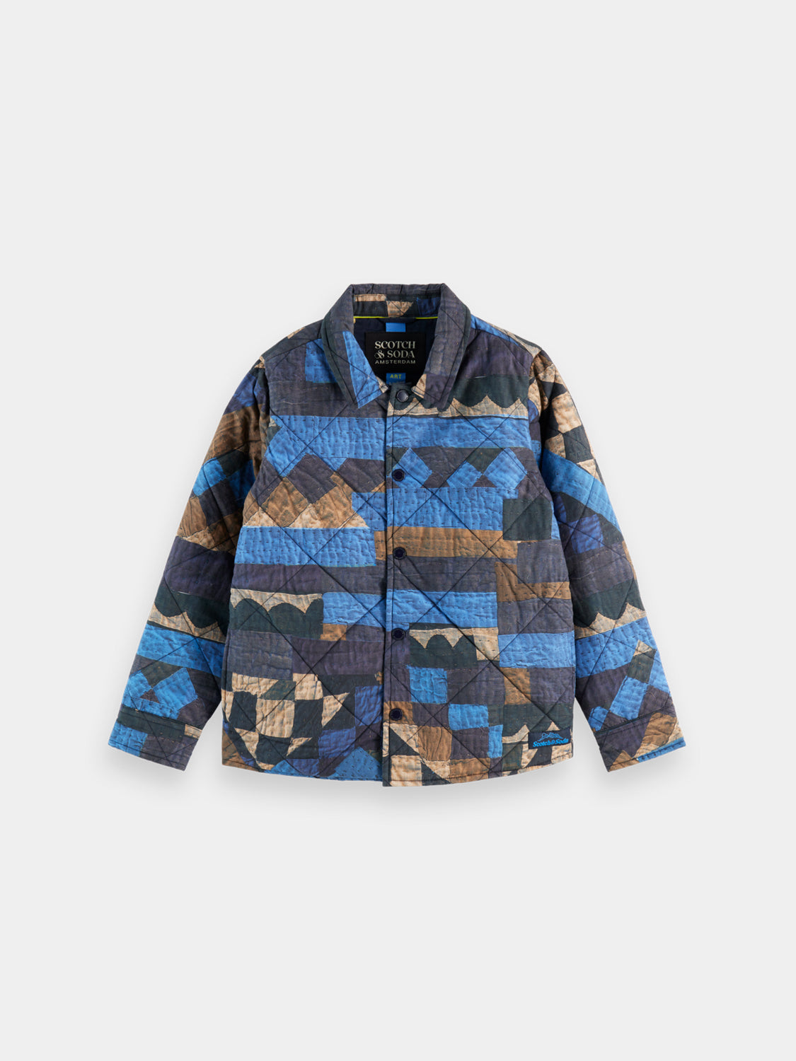 Kids - Printed padded jacket - Scotch & Soda NZ
