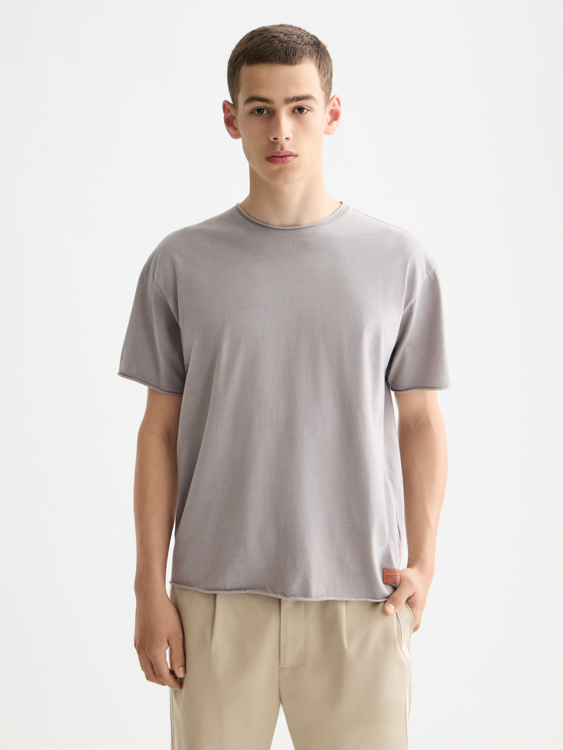 Raw edge t-shirt - Scotch & Soda NZ