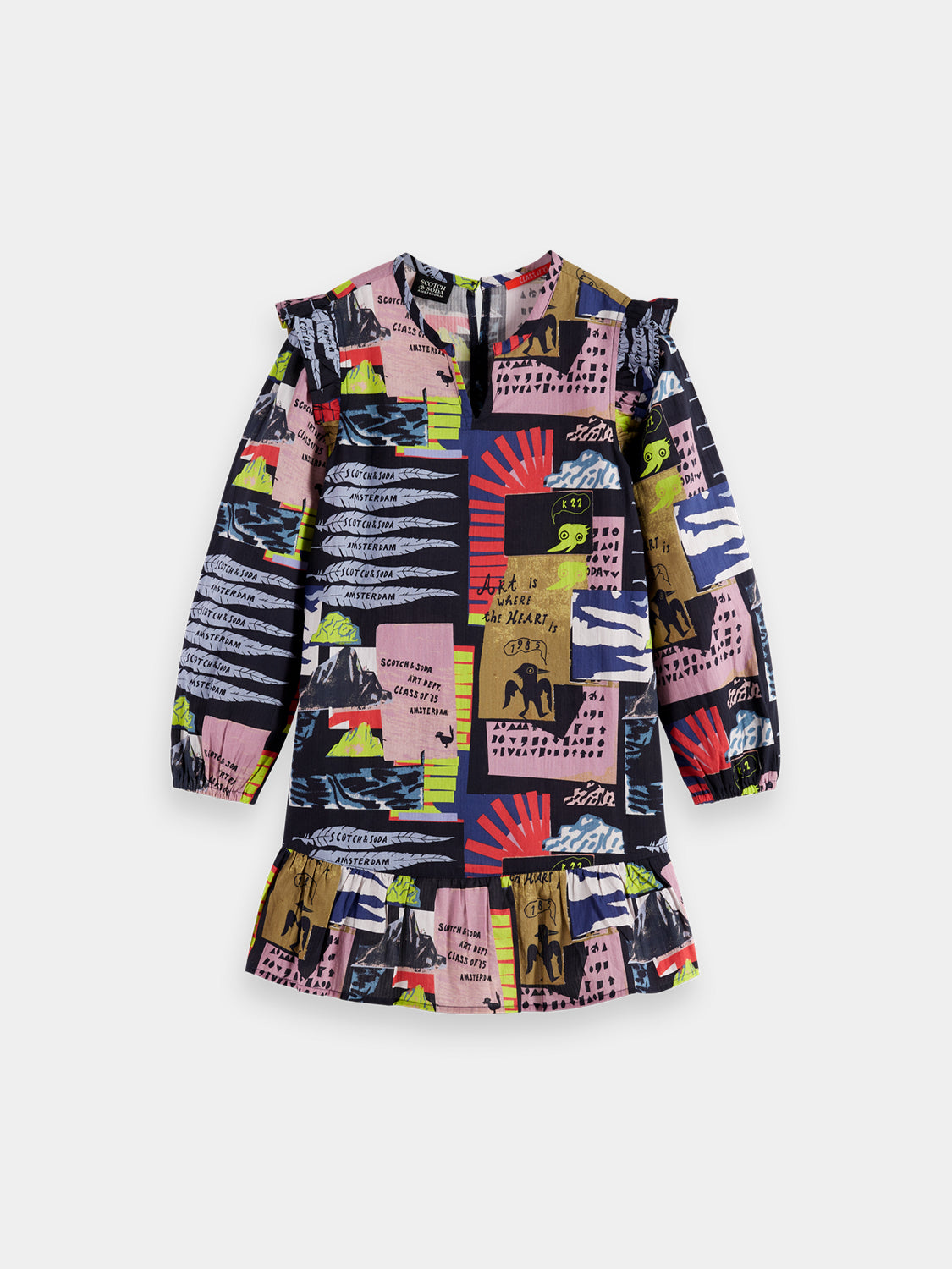 Kids - All-over printed dress - Scotch & Soda NZ