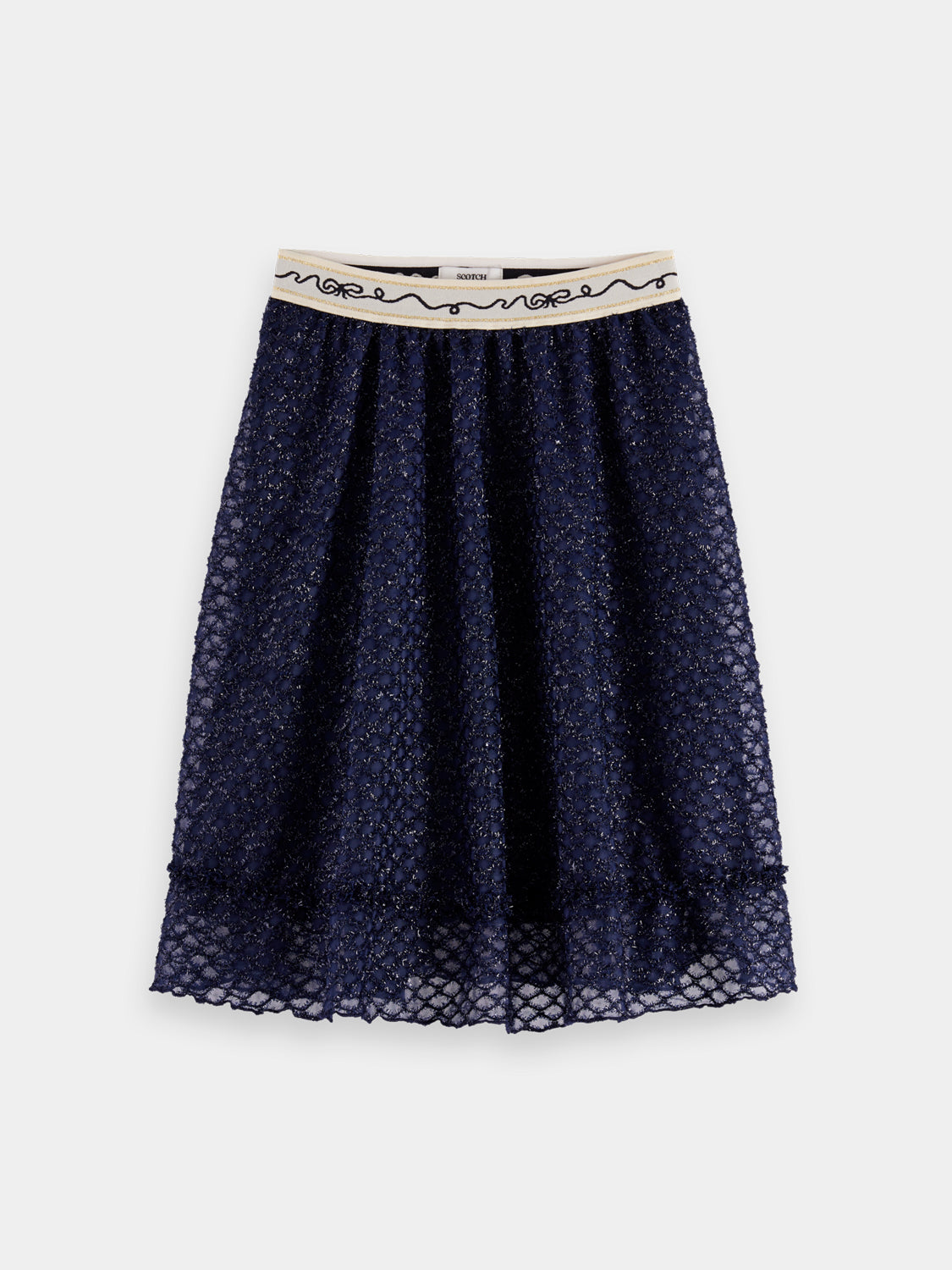 Kids - Lurex midi skirt - Scotch & Soda NZ