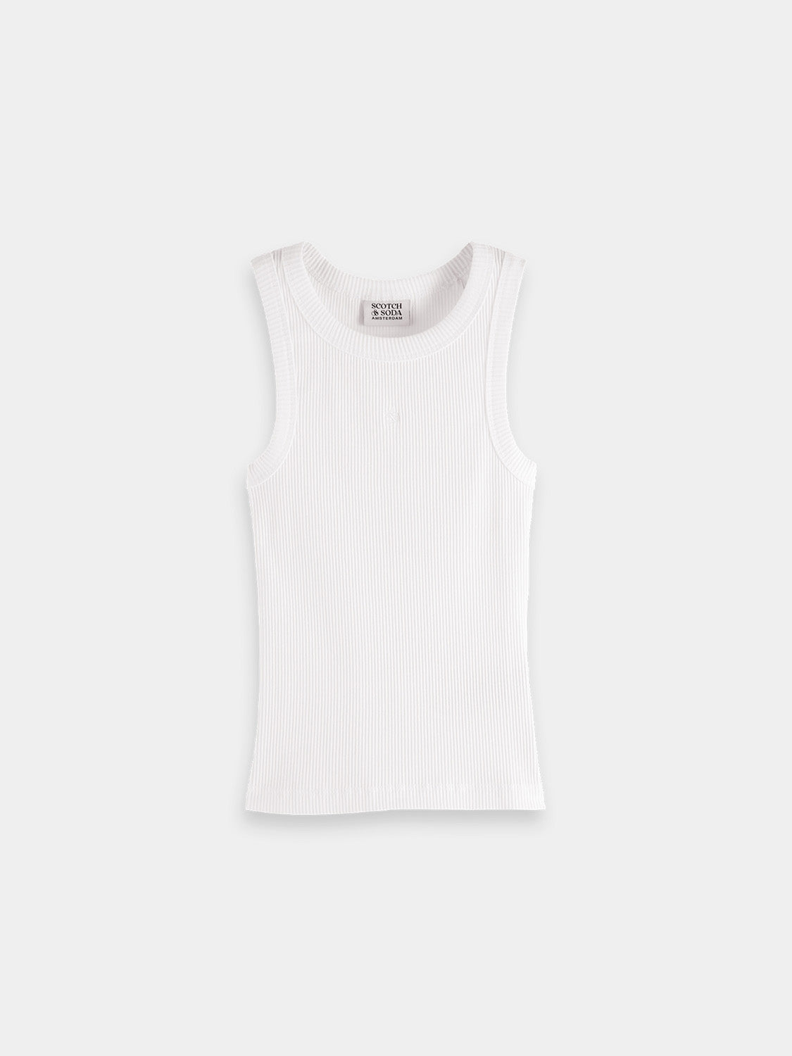 Kids' ribbed tank top by Scotch & Soda, featuring a comfortable fit and sleeveless design in a vibrant color.
