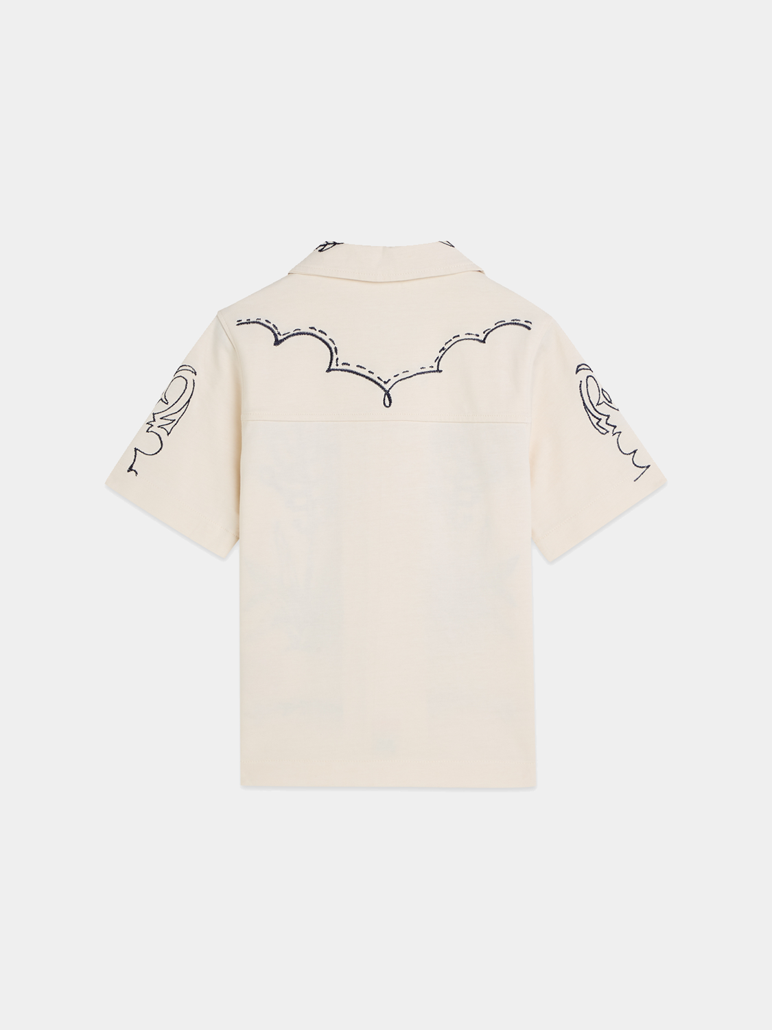 Kids printed short-sleeved shirt by Scotch & Soda featuring colorful patterns and a comfortable fit.