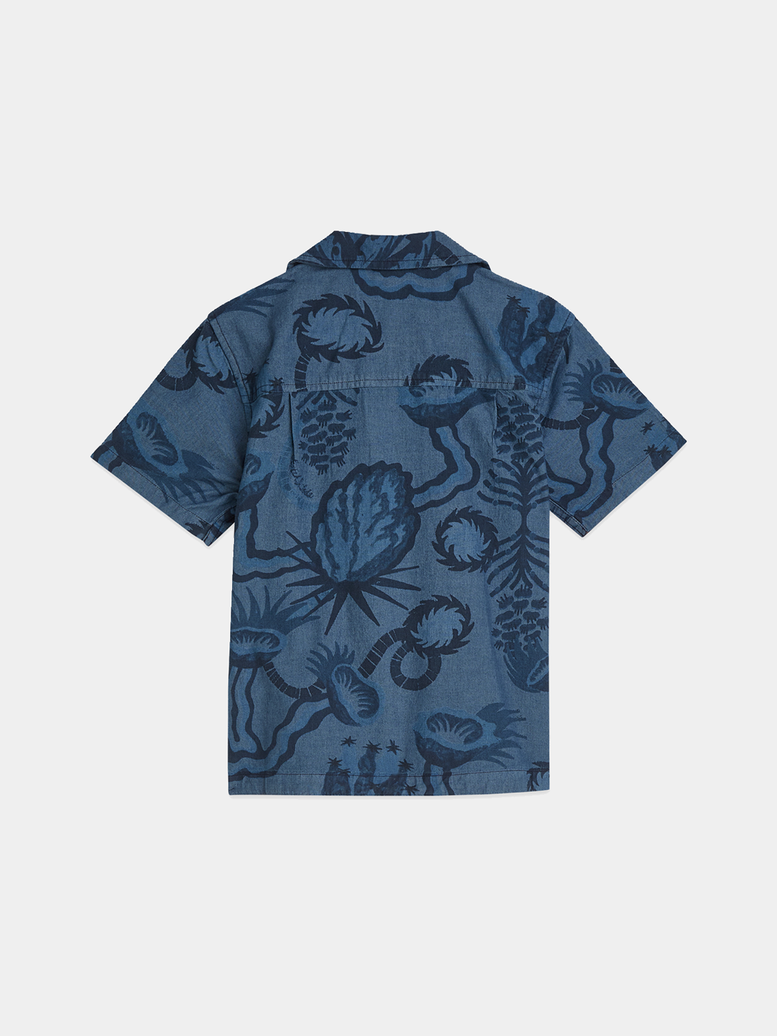 Kids' printed short-sleeved shirt by Scotch & Soda featuring colorful patterns and a casual fit.