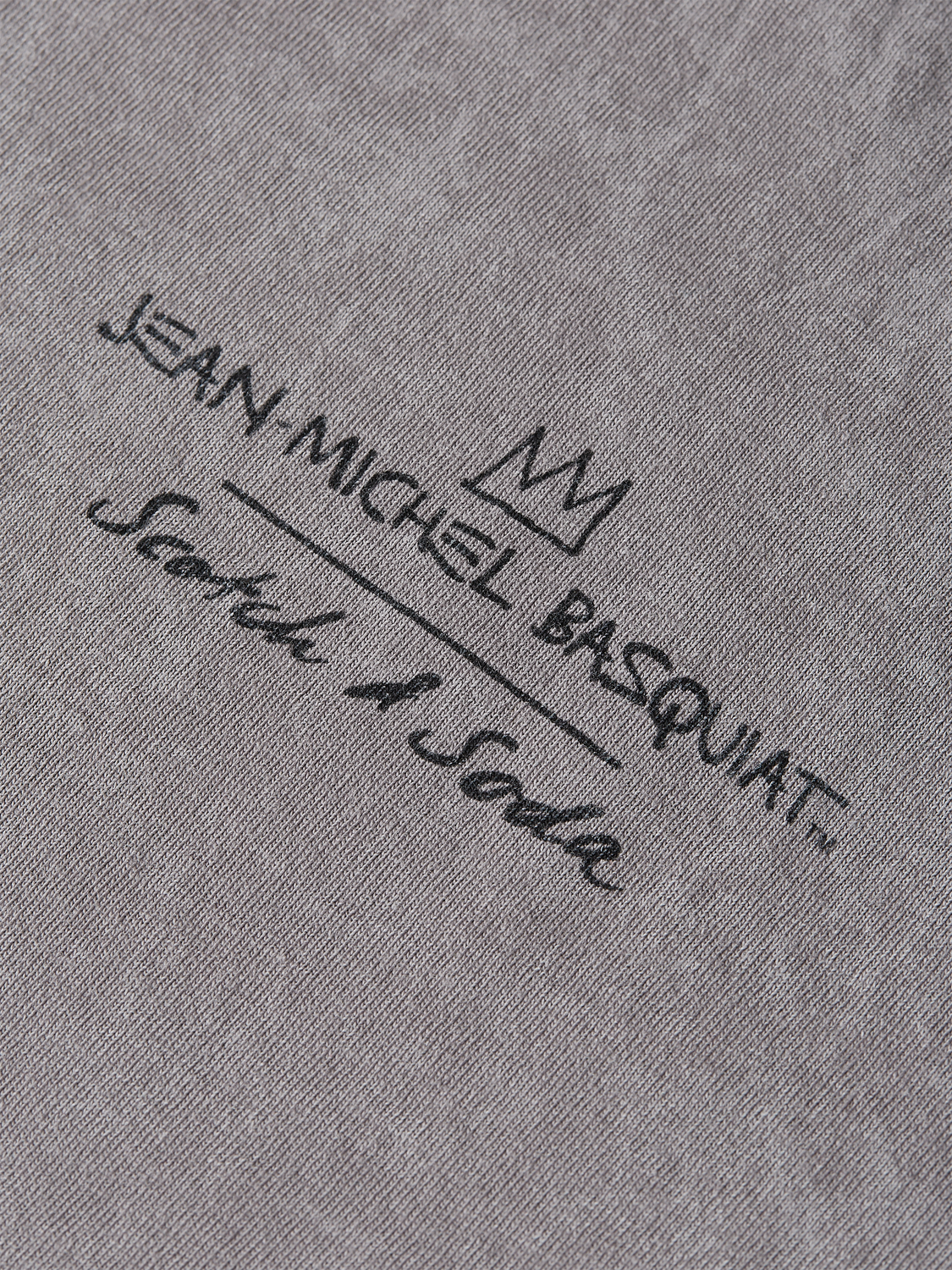 Kids' S/S T-shirt featuring Basquiat artwork by Scotch & Soda, colorful graphic print, soft cotton fabric, casual style.