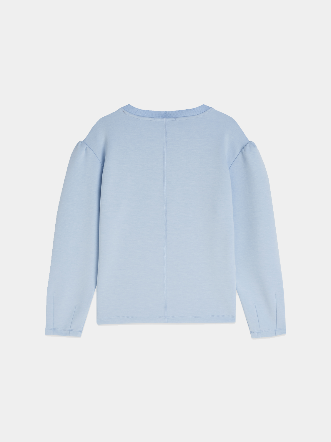 Kids' logo sweatshirt by Scotch & Soda, black sweats with the brand's logo printed on the front, shown in the image.