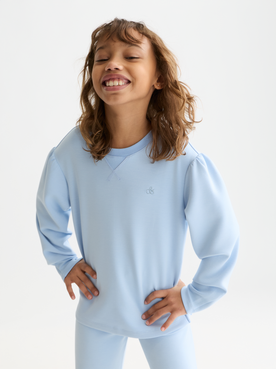 Kids' logo sweatshirt by Scotch & Soda, featuring a comfortable sweats design with branded logo on the front.