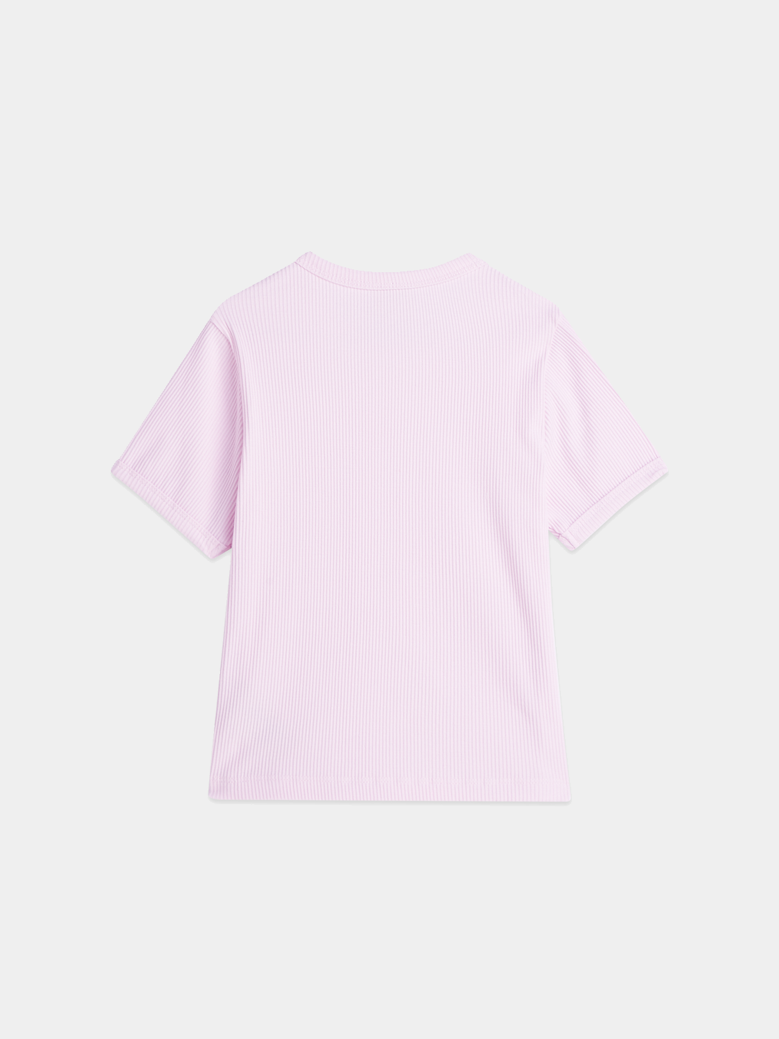 Kids' ribbed short-sleeve T-shirt by Scotch & Soda, featuring a comfortable fit and ribbed fabric in a stylish design.