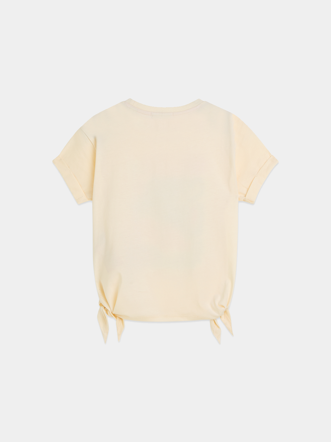 Kids' knotted artwork T-shirt by Scotch & Soda, short sleeve tee featuring playful knot design on back.