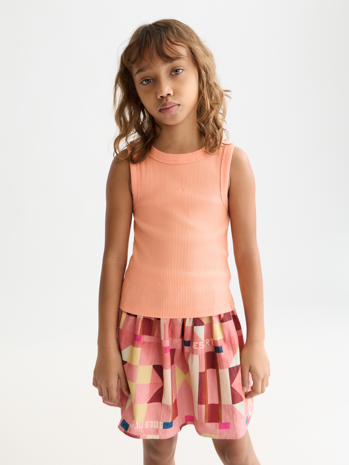Kids' ribbed tank top by Scotch & Soda, featuring a comfortable fit and stylish design in a vibrant color.