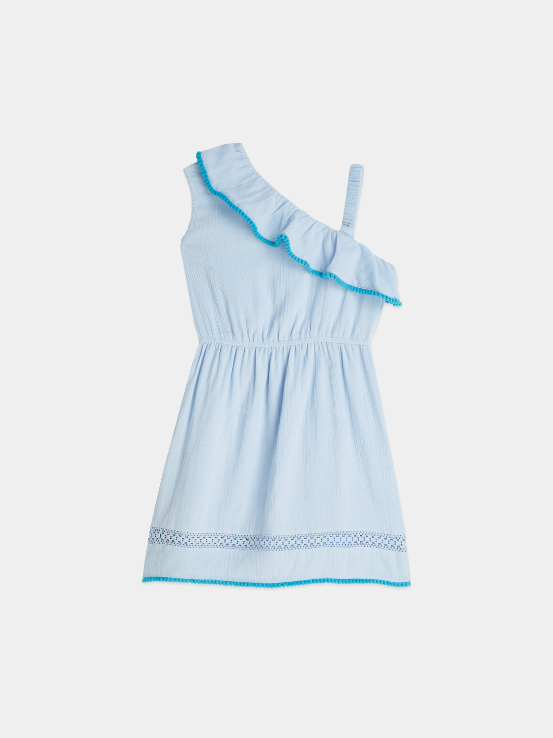 Kids' asymmetrical ruffle dress by Scotch & Soda, featuring a playful design with layered ruffles and a comfortable fit.