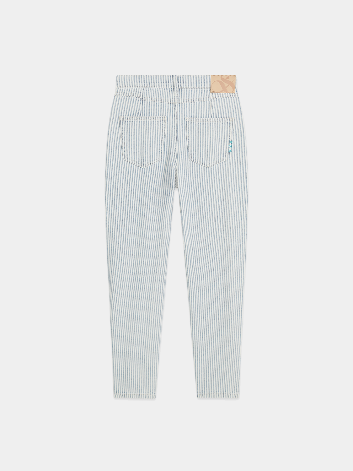 Kids' Scotch & Soda Flux loose tapered denim jeans featuring a relaxed fit and classic blue wash.