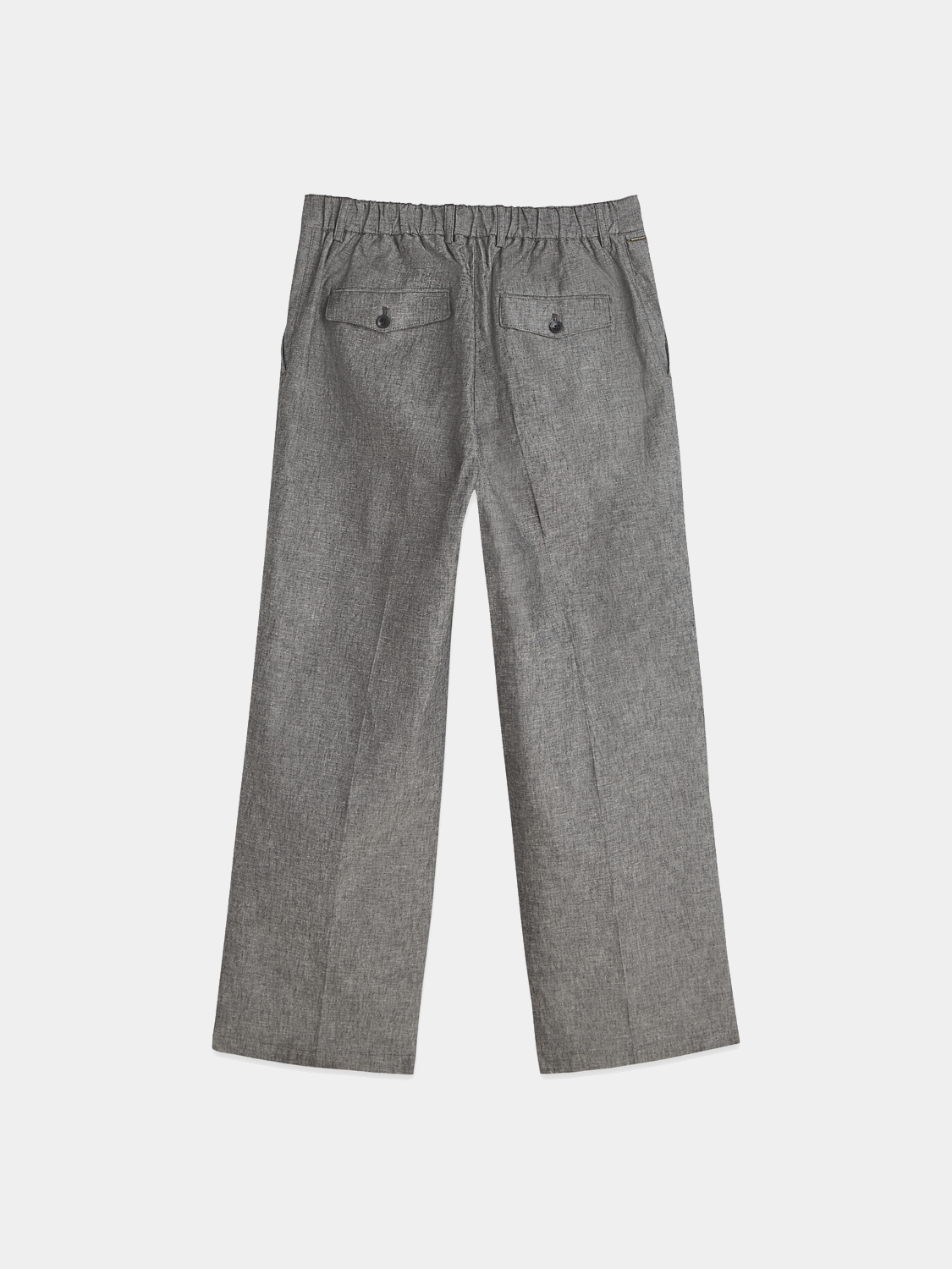 Back view of Scotch & Soda Otis straight-fit jogger pants in dark fabric, showing relaxed fit and tapered leg design.