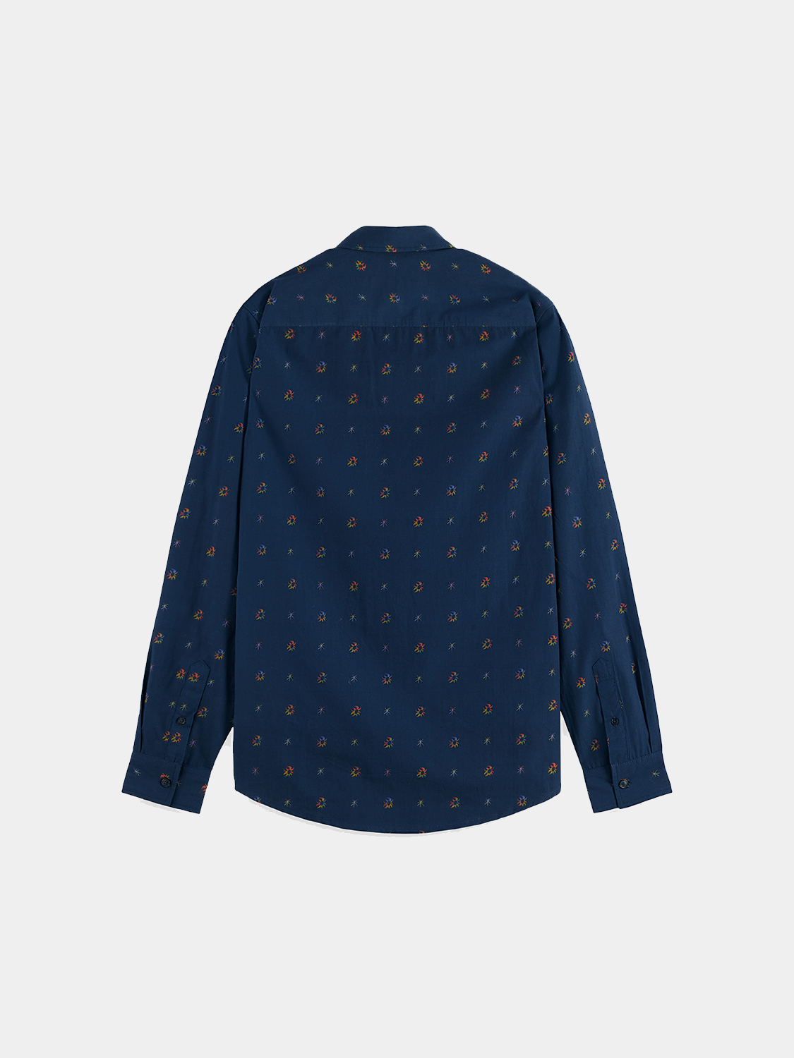 Long sleeve printed shirt by Scotch & Soda featuring a stylish, colorful design on soft fabric.
