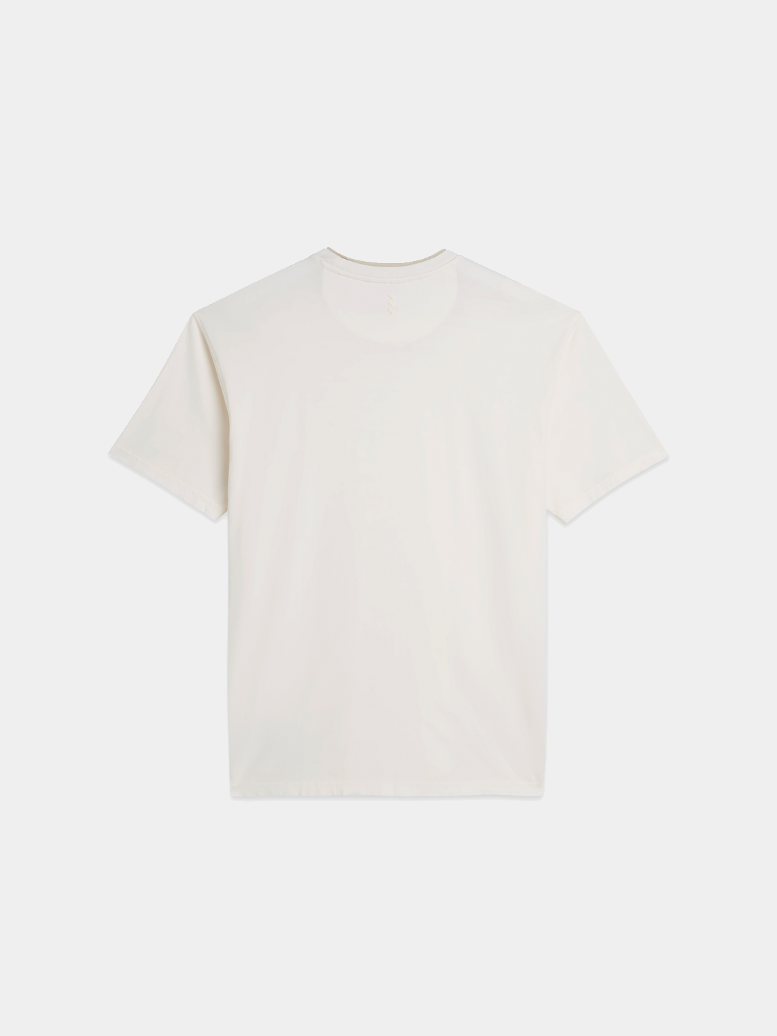 Scarlet garment-dyed Scotch & Soda short sleeve T-shirt with a relaxed fit and soft fabric, displayed on a hanger.