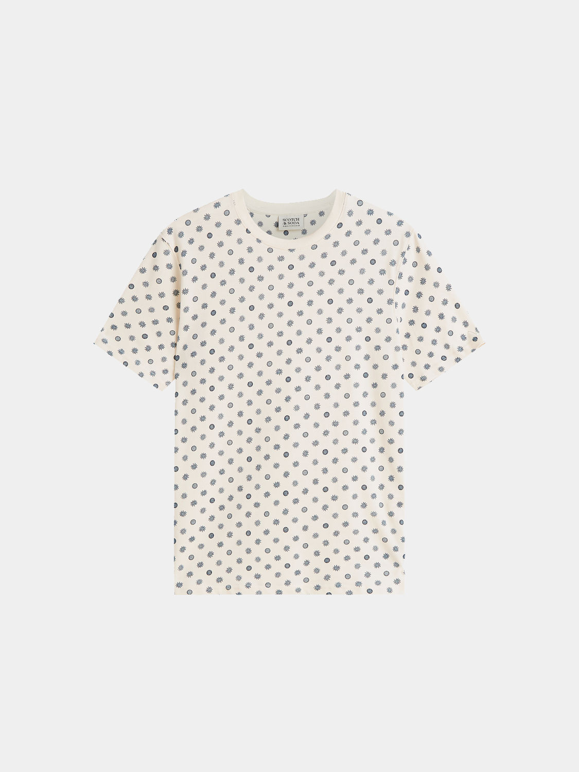 Printed S/S T-shirt by Scotch & Soda featuring a colorful graphic design on the front.