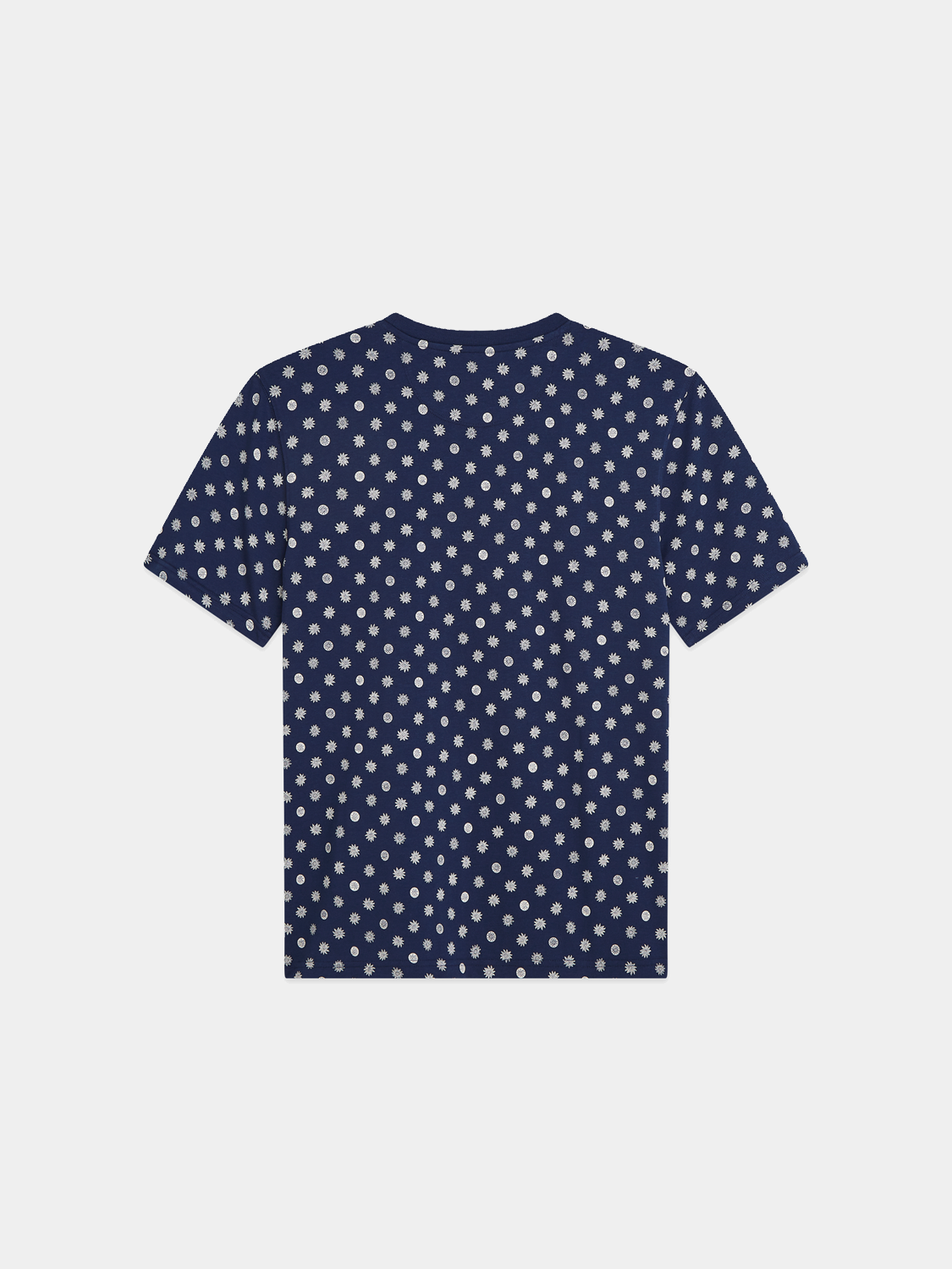 Printed SCOTCH & SODA short sleeve t-shirt featuring a stylish design, shown from the back in this image.
