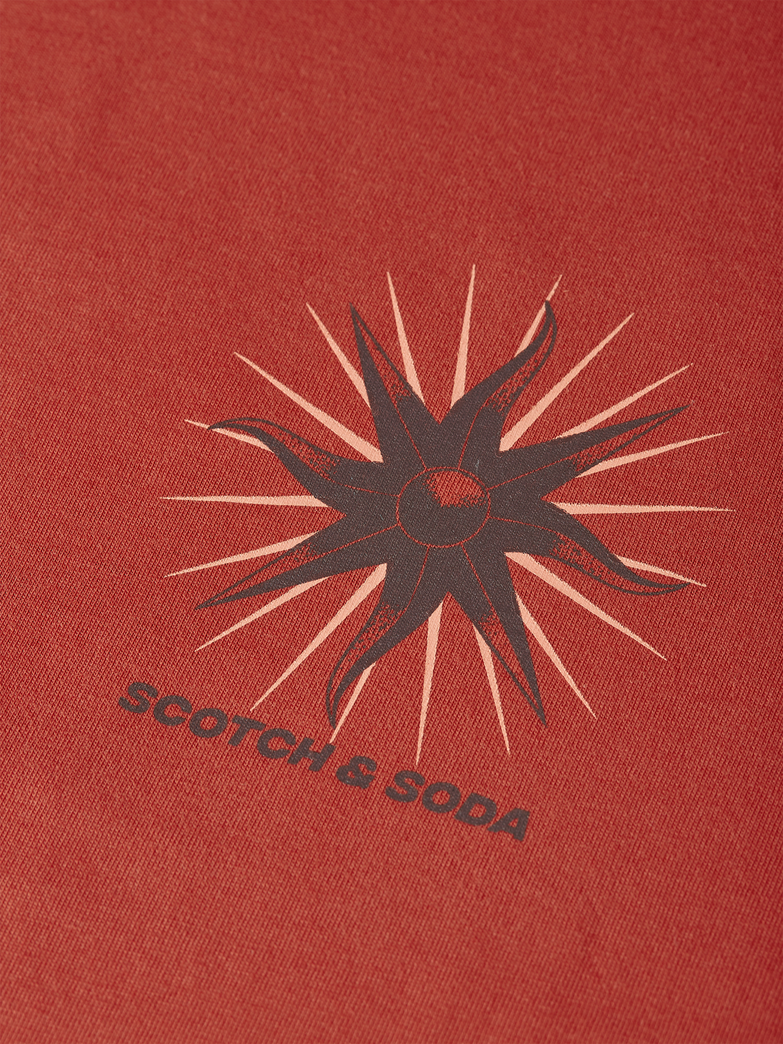 Scotch & Soda short sleeve artwork t-shirt with colorful graphic design on soft cotton fabric.