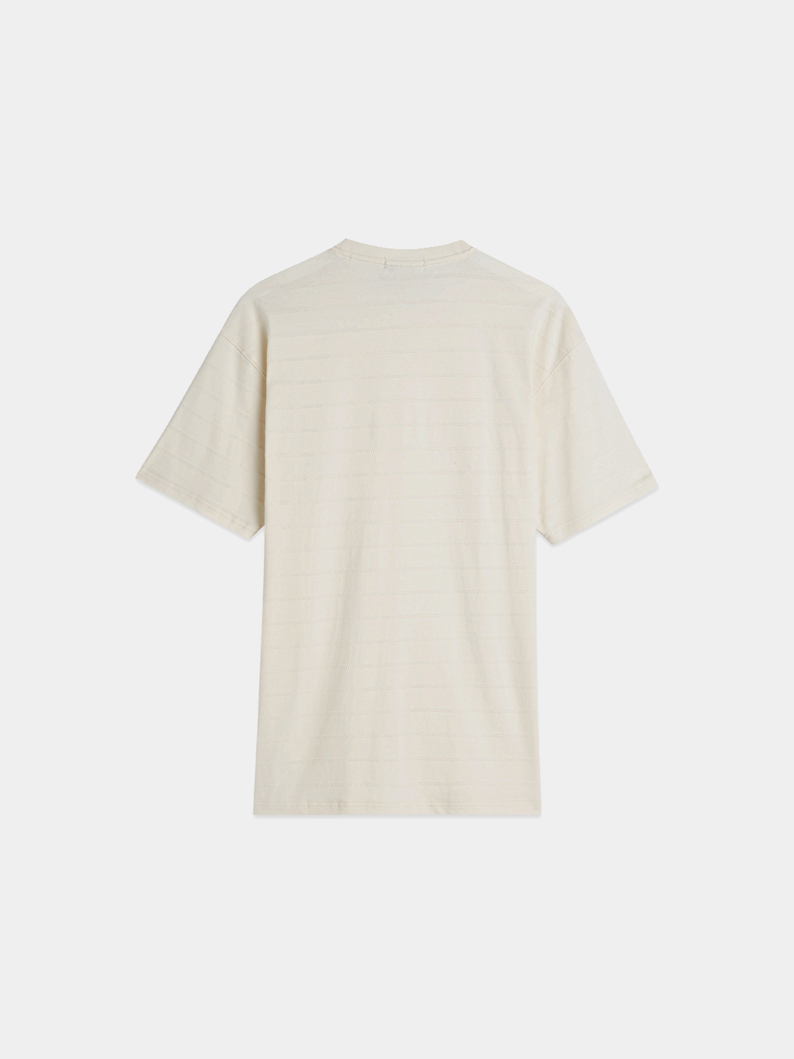 Scotch & Soda short sleeve jacquard t-shirt with intricate woven pattern, casual fit, and crew neckline.