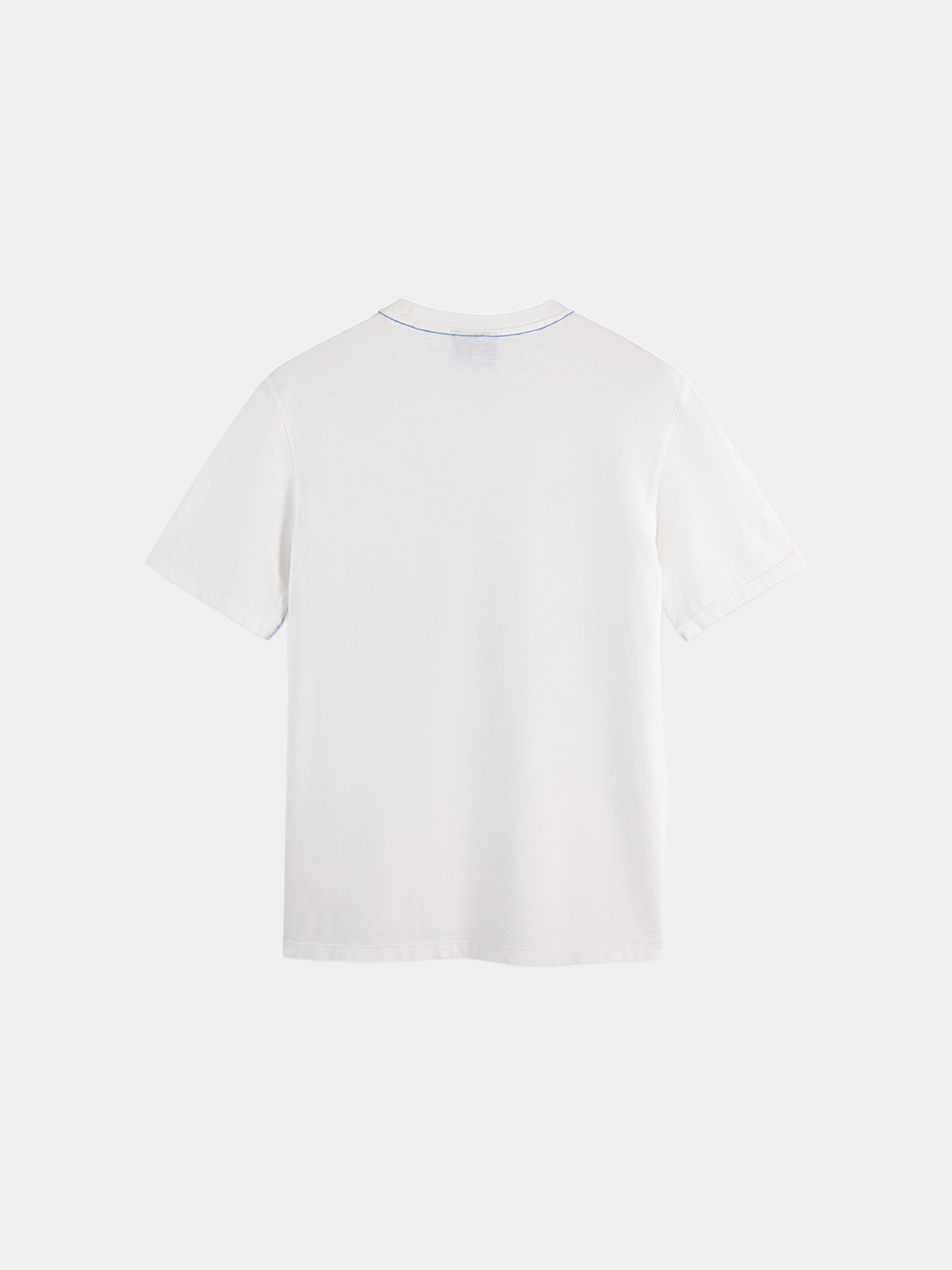 Black short-sleeve Scotch & Soda Artwork T-shirt with colorful graphic print on front.