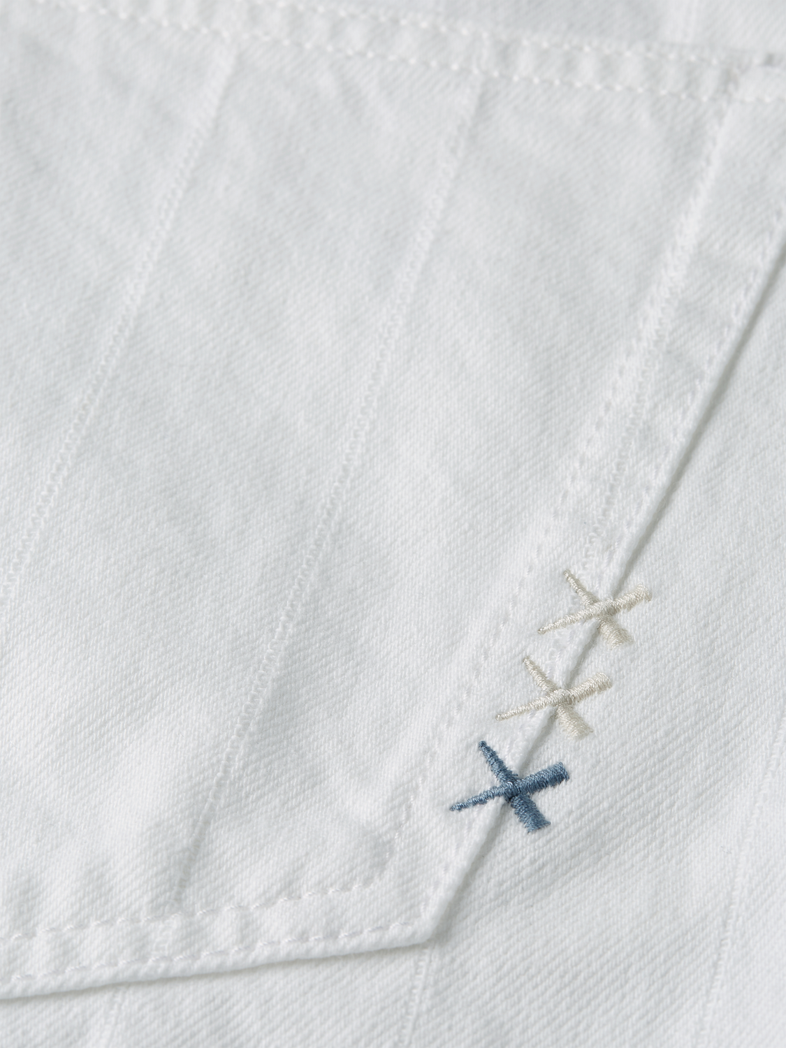 Light blue Scotch & Soda denim shorts with a loose fit, featuring classic five-pocket style and rolled hem detail.