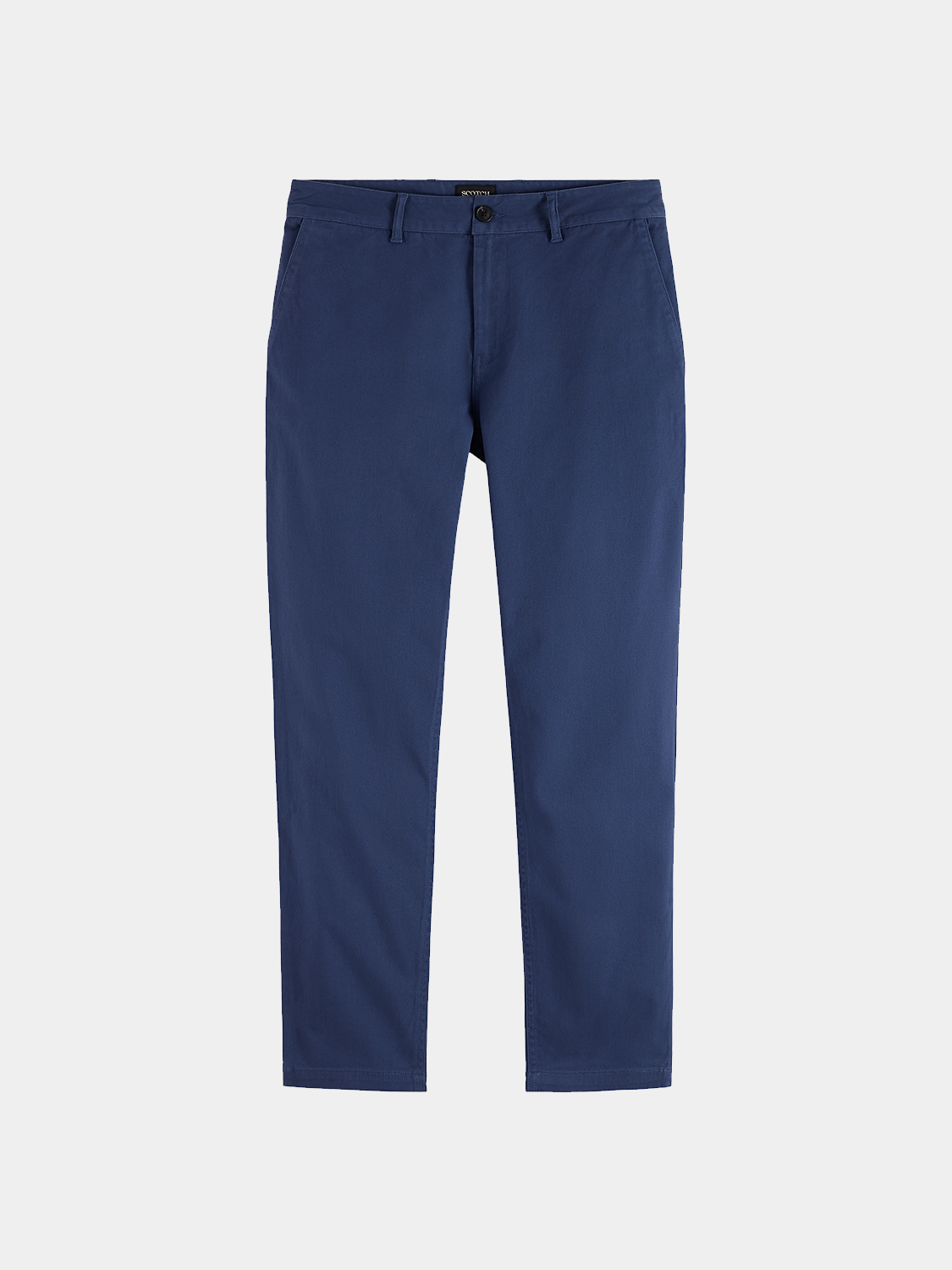 SCOTCH & SODA Drift tapered chinos pants in neutral fabric, featuring a slim fit and classic design.
