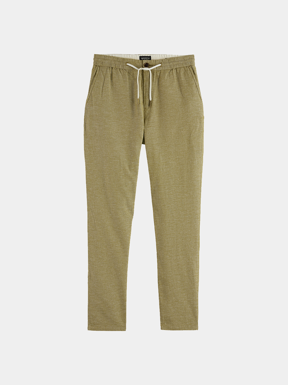 SCOTCH & SODA Warren joggers, stylish men's pants in a comfortable fit, featuring a casual design and neutral color.