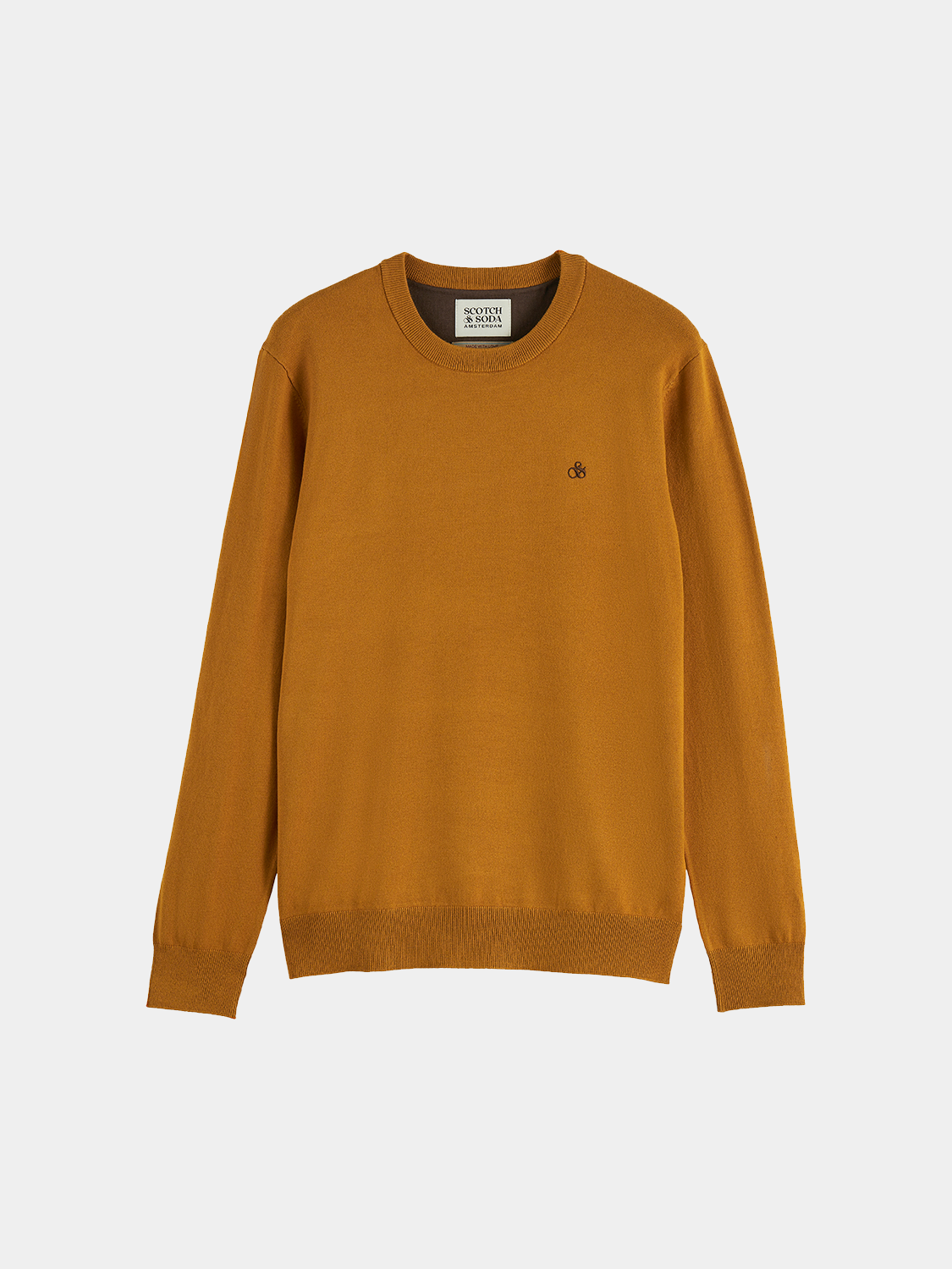 Viscose knit pullover by Scotch & Soda, featuring a soft, lightweight knitwear design with a classic fit and ribbed collar.