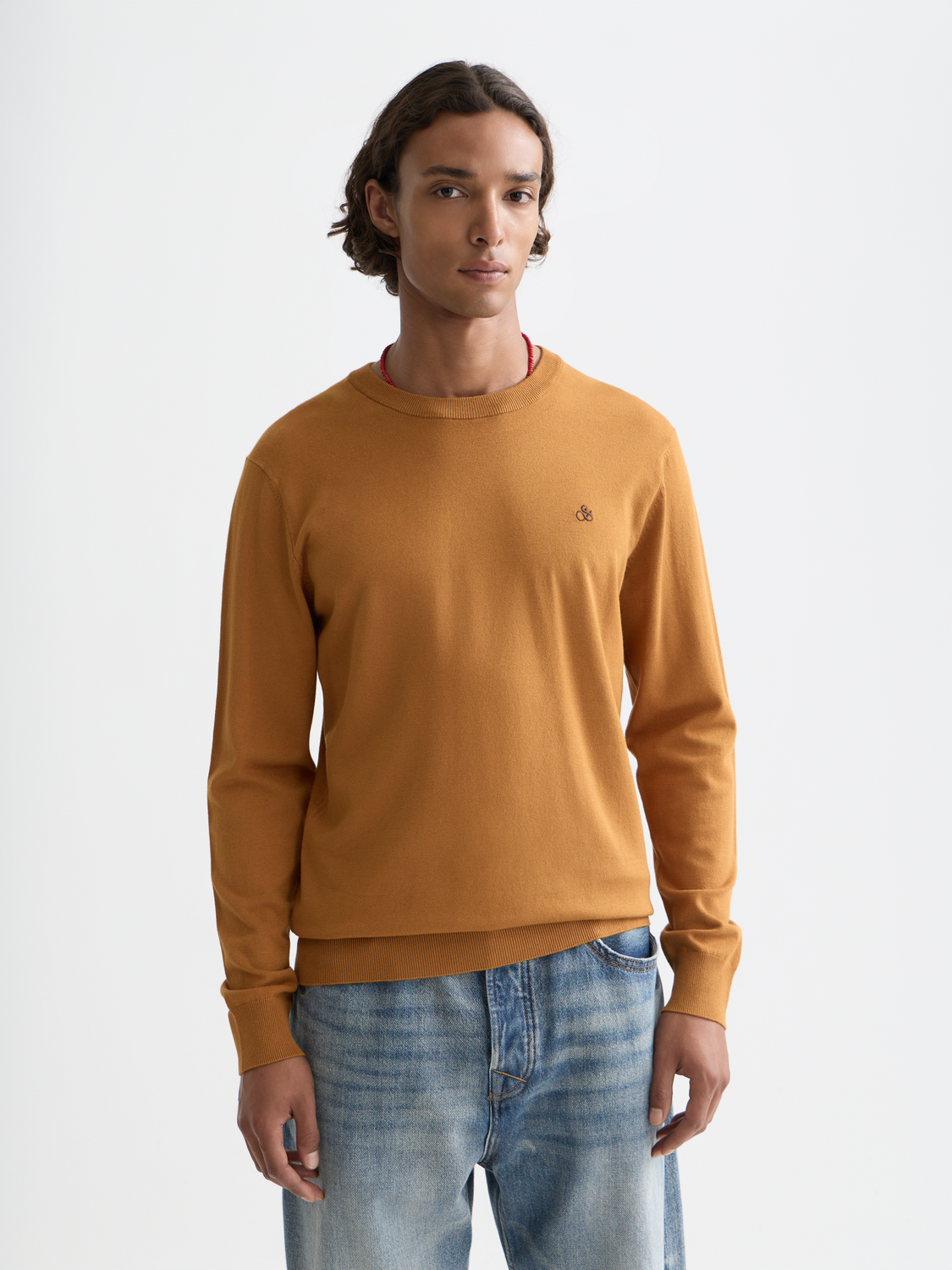 Viscose knit pullover by Scotch & Soda, featuring a cozy, stylish design with a crew neckline and textured fabric.