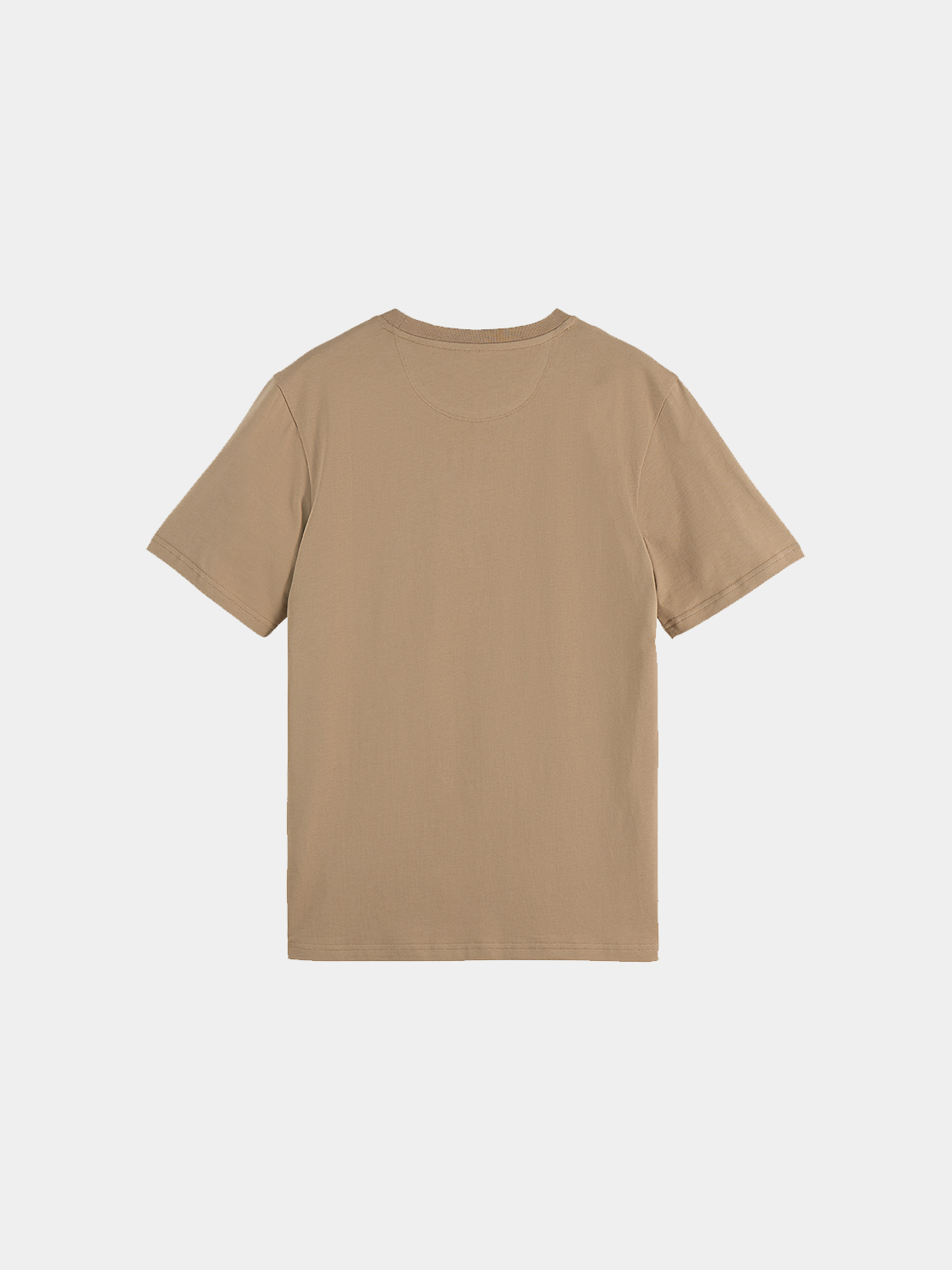 Black short-sleeve Scotch & Soda logo T-shirt with front graphic and casual fit.