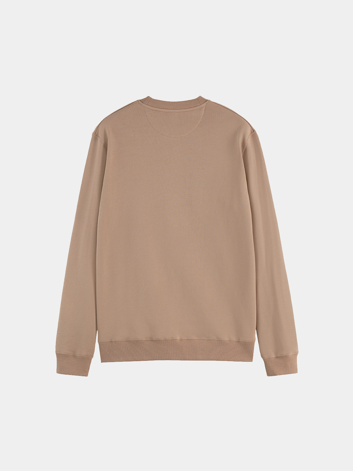 Black logo sweatshirt by Scotch & Soda with front chest branding and a relaxed fit, made from soft, comfortable fabric.