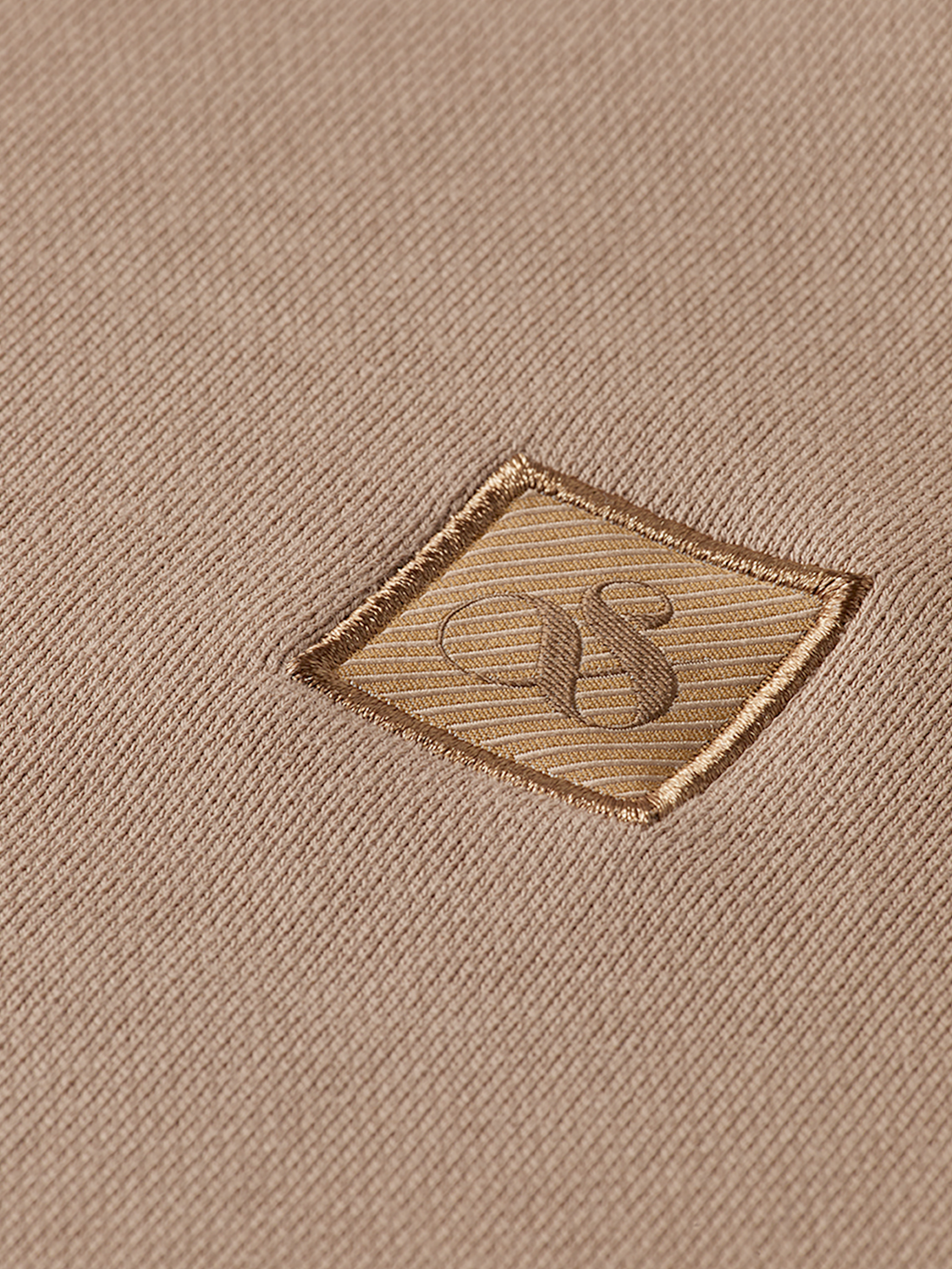 Gray Scotch & Soda logo sweatshirt with a relaxed fit, featuring a printed logo on the front and ribbed cuffs.