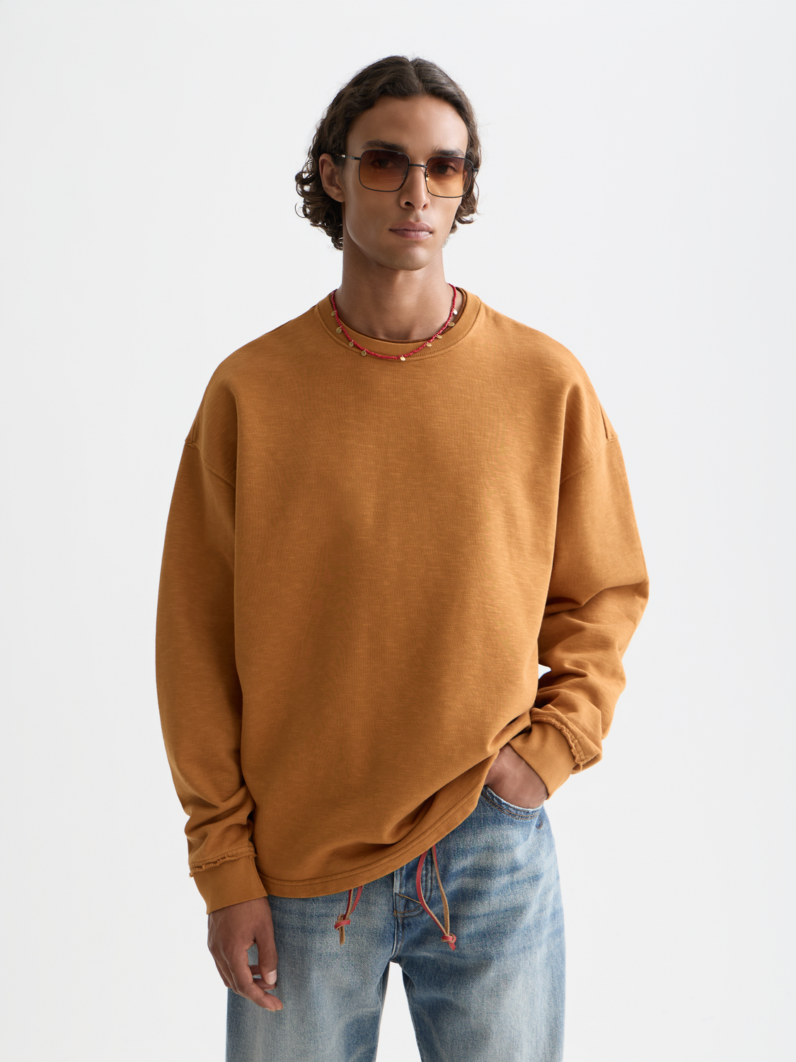 Scotch & Soda 3 crosses sweatshirt in black with front graphic design, featuring a cozy fleece material and ribbed cuffs.