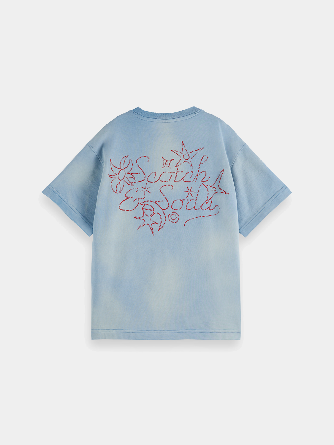 Kids artwork T-shirt by Scotch & Soda featuring colorful graphic design on a short-sleeve tee.