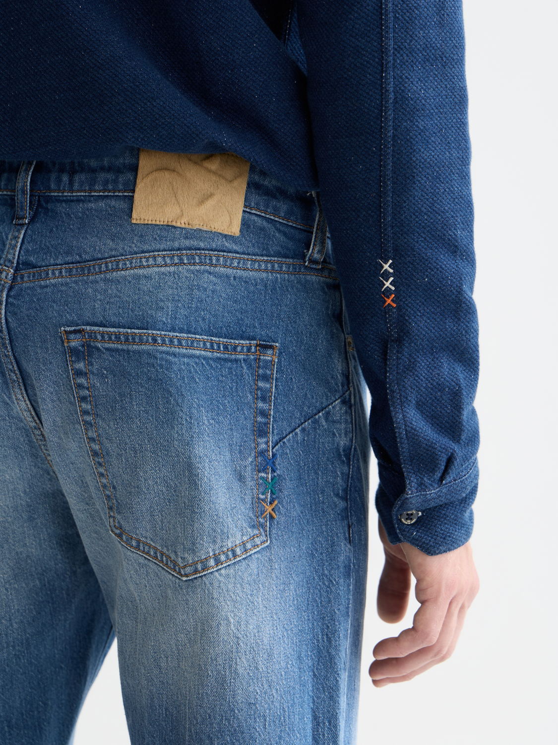 Scotch & Soda Zee straight-fit denim jeans featuring classic blue denim fabric and a modern, slim silhouette.