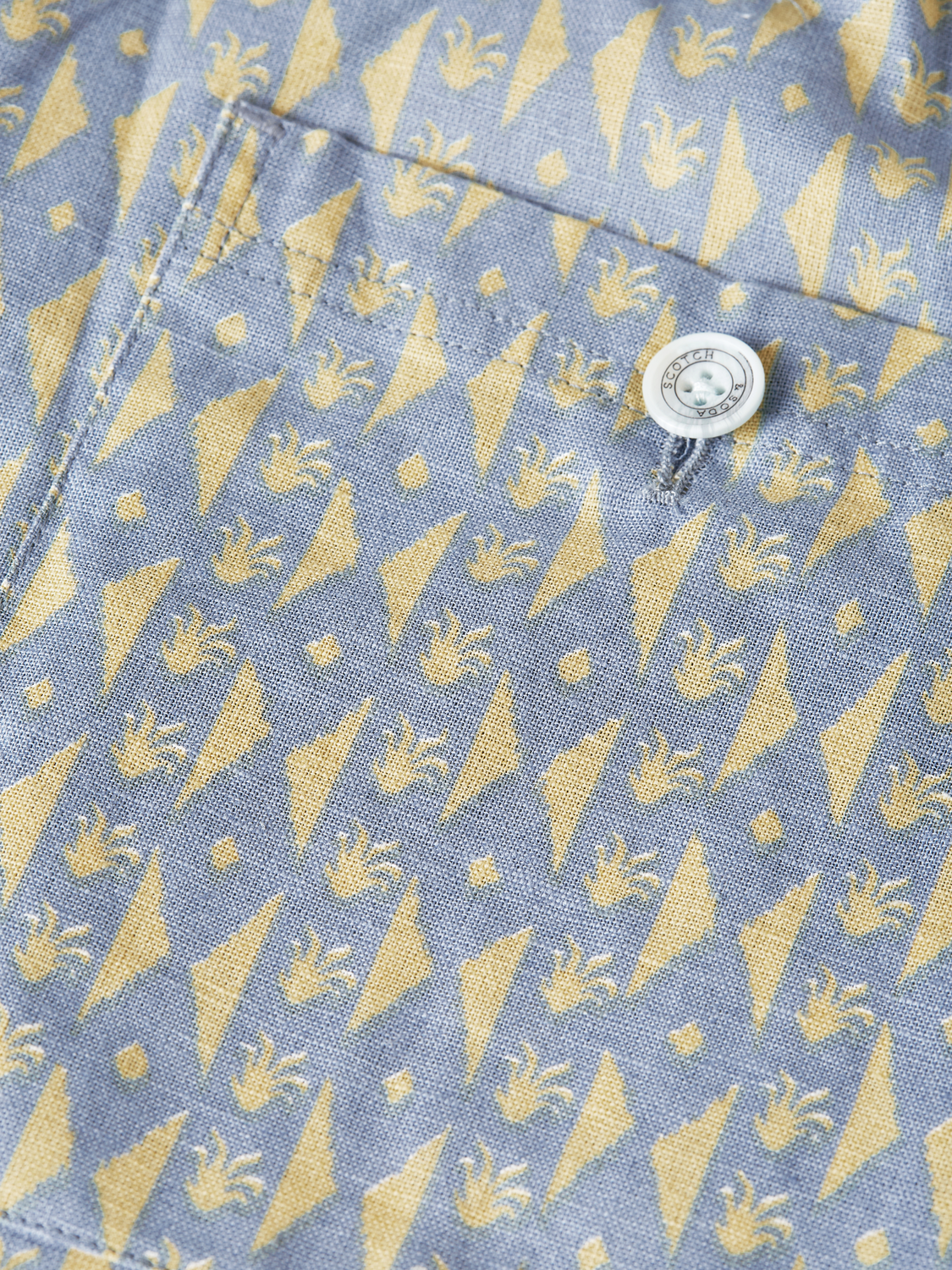 SCOTCH & SODA Fave printed shorts with colorful floral pattern, casual fit, and lightweight fabric for summer wear.