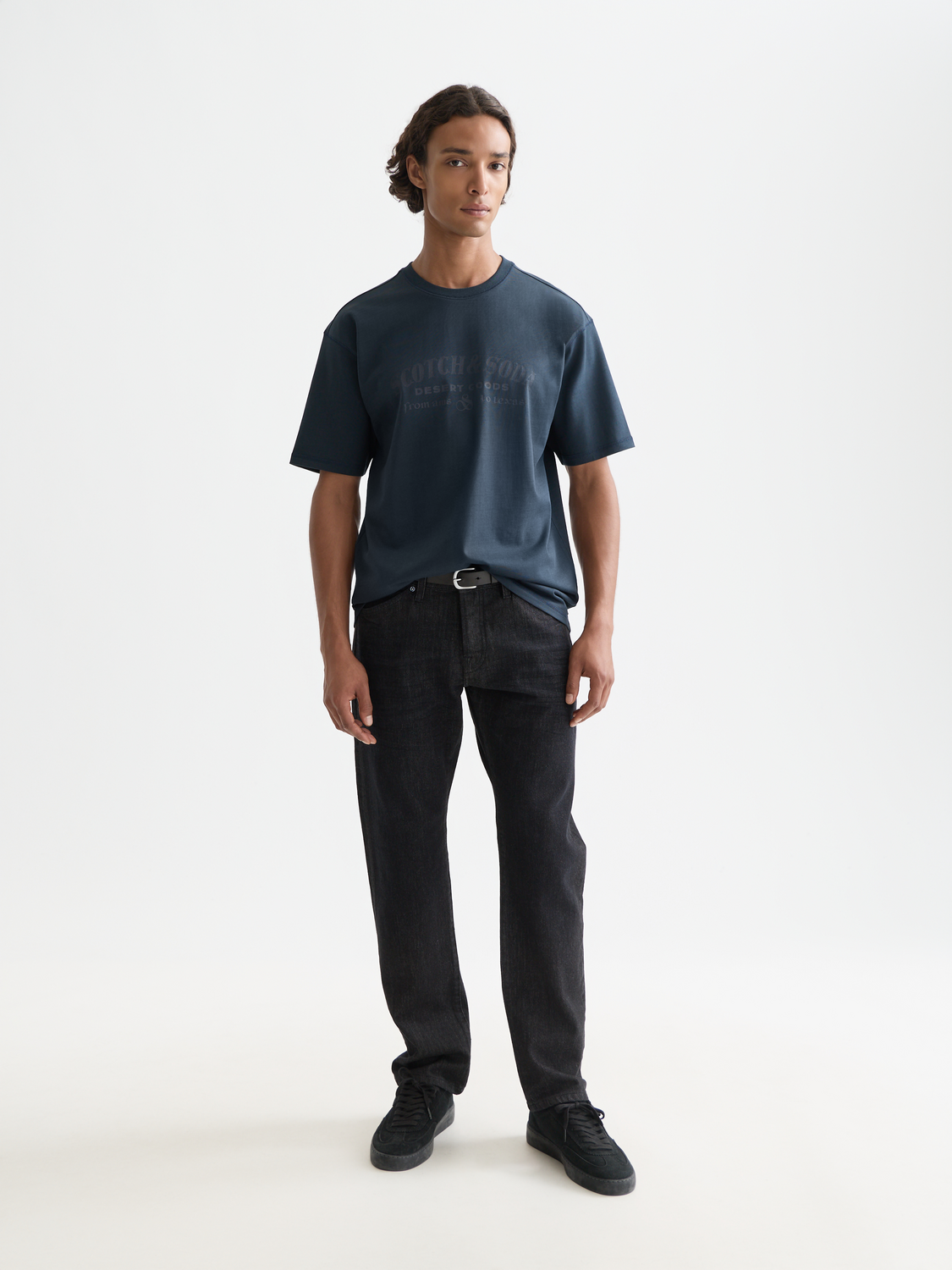 Short sleeve Scotch & Soda artwork T-shirt featuring a colorful graphic design on the front.