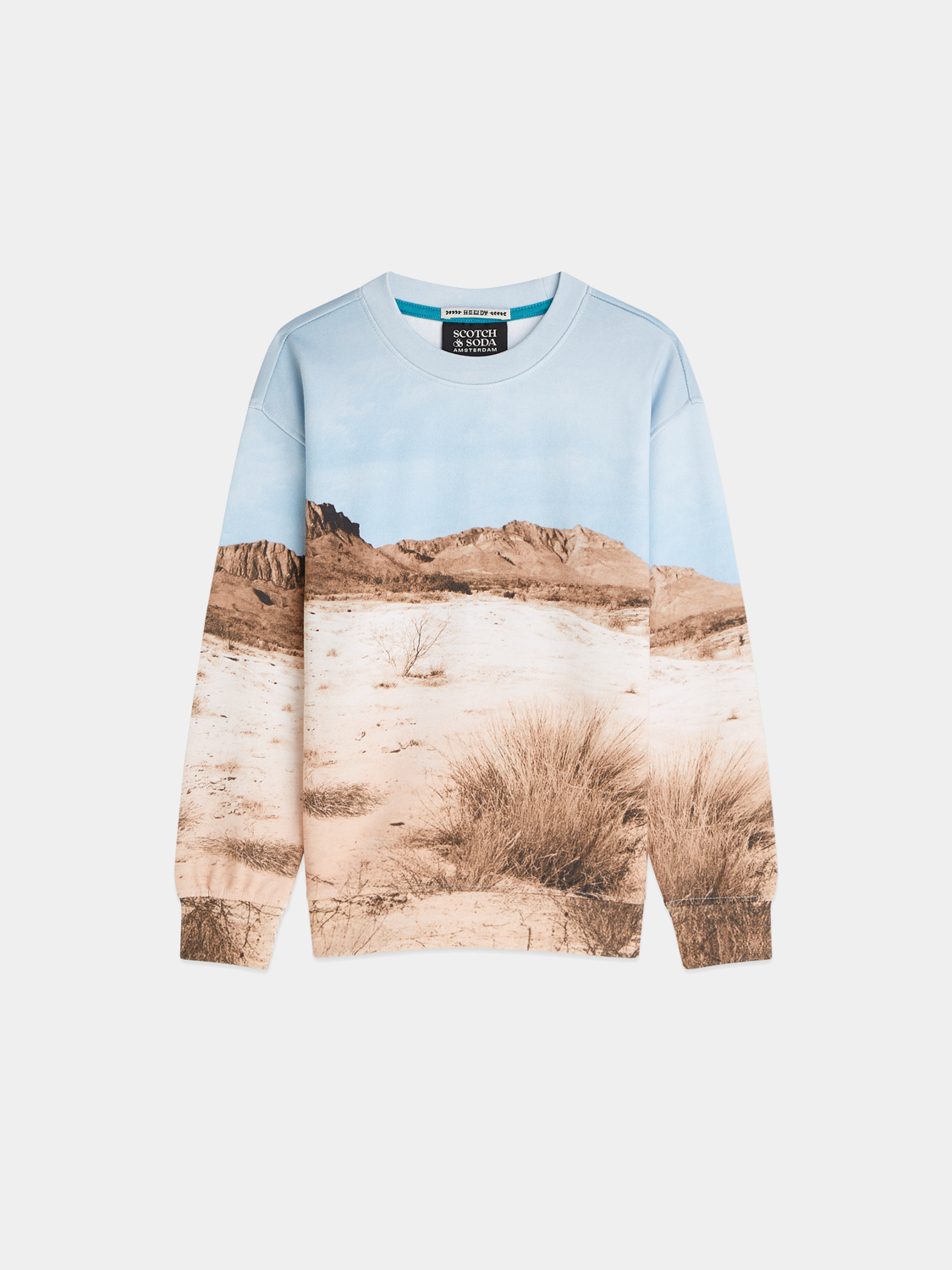 Kids' Artwork sweatshirt by Scotch & Soda, featuring colorful artistic design on a cozy sweatshirt for children.