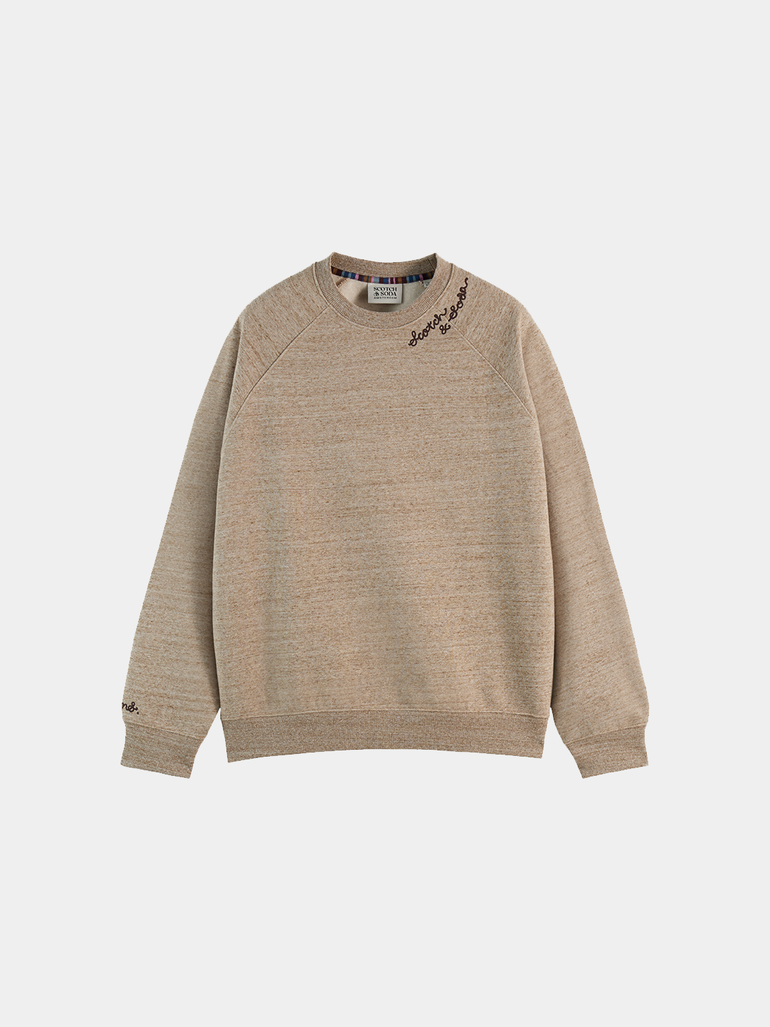 Space yarn sweatshirt by Scotch & Soda, cozy knitted sweats with space-inspired pattern and soft fabric, front view image.