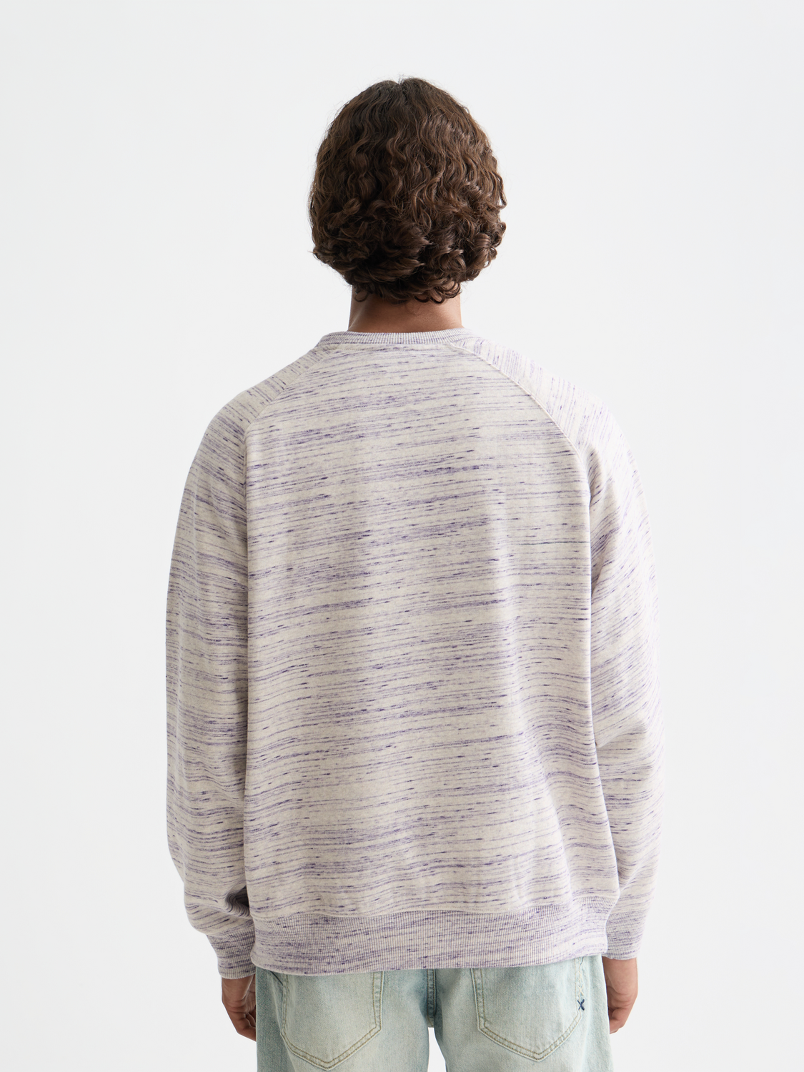 Space yarn sweatshirt by Scotch & Soda, cozy black sweatshirt with space-inspired knit texture and relaxed fit.