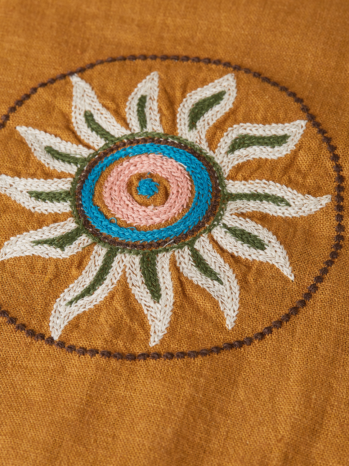 Embroidered linen short-sleeved shirt by Scotch & Soda, lightweight with detailed embroidery on a casual summer shirt.